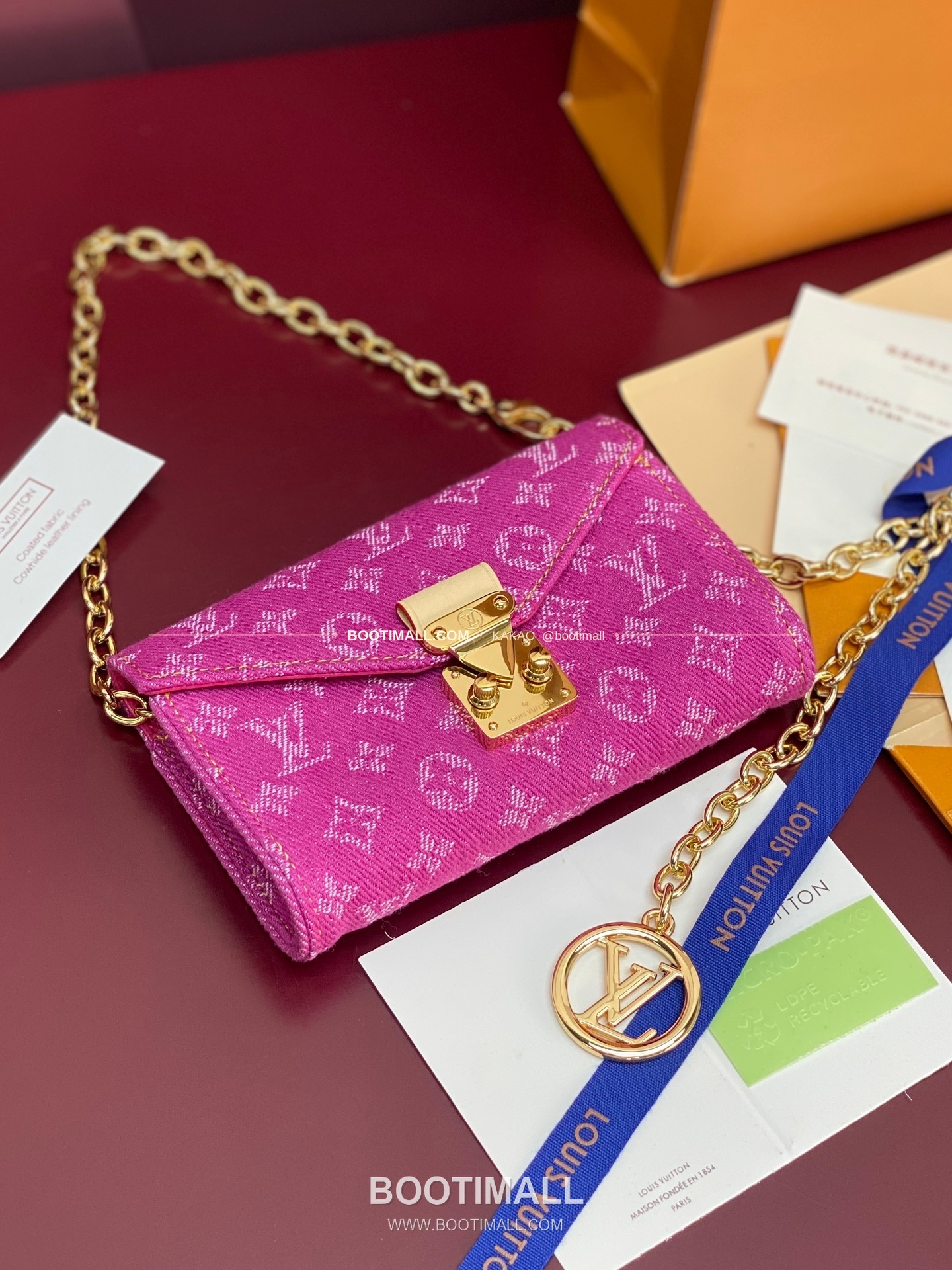 루이비통 Pouch Metis 데님 모노그램 체인 벨트백 Louis Vuitton Pouch Metis Denim Monogram Chain Belt Bag M4622Z 13.5cm 3