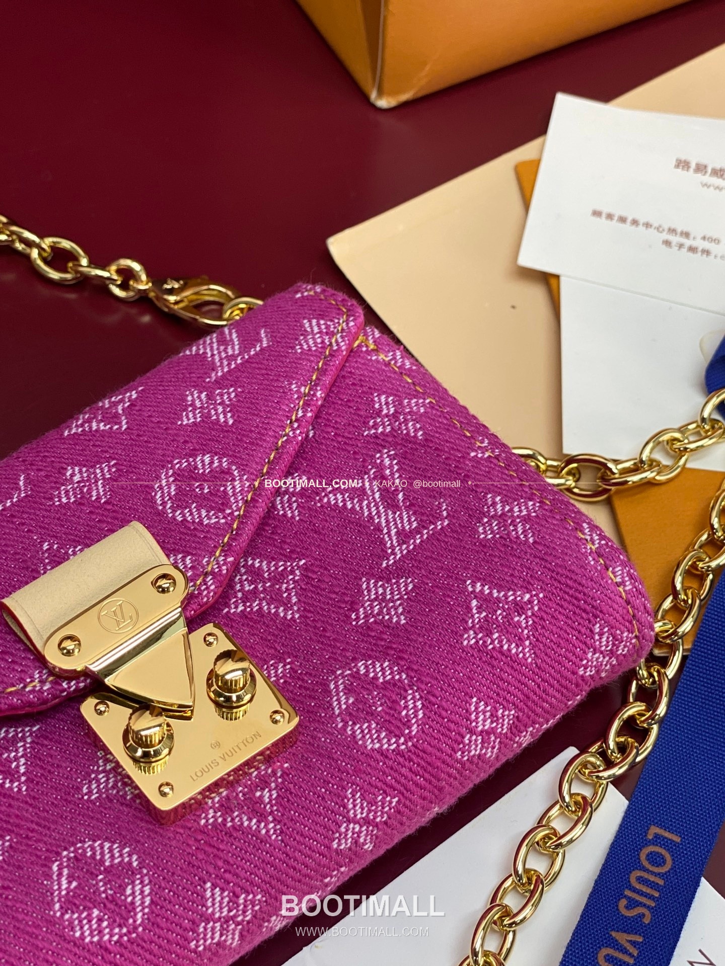 루이비통 Pouch Metis 데님 모노그램 체인 벨트백 Louis Vuitton Pouch Metis Denim Monogram Chain Belt Bag M4622Z 13.5cm 4