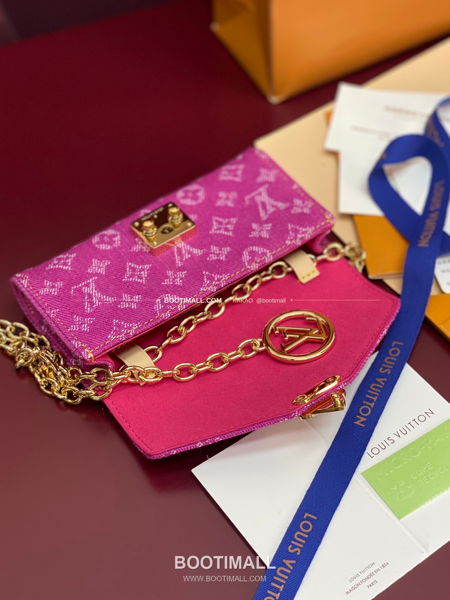 루이비통 Pouch Metis 데님 모노그램 체인 벨트백 Louis Vuitton Pouch Metis Denim Monogram Chain Belt Bag M4622Z 13.5cm 7