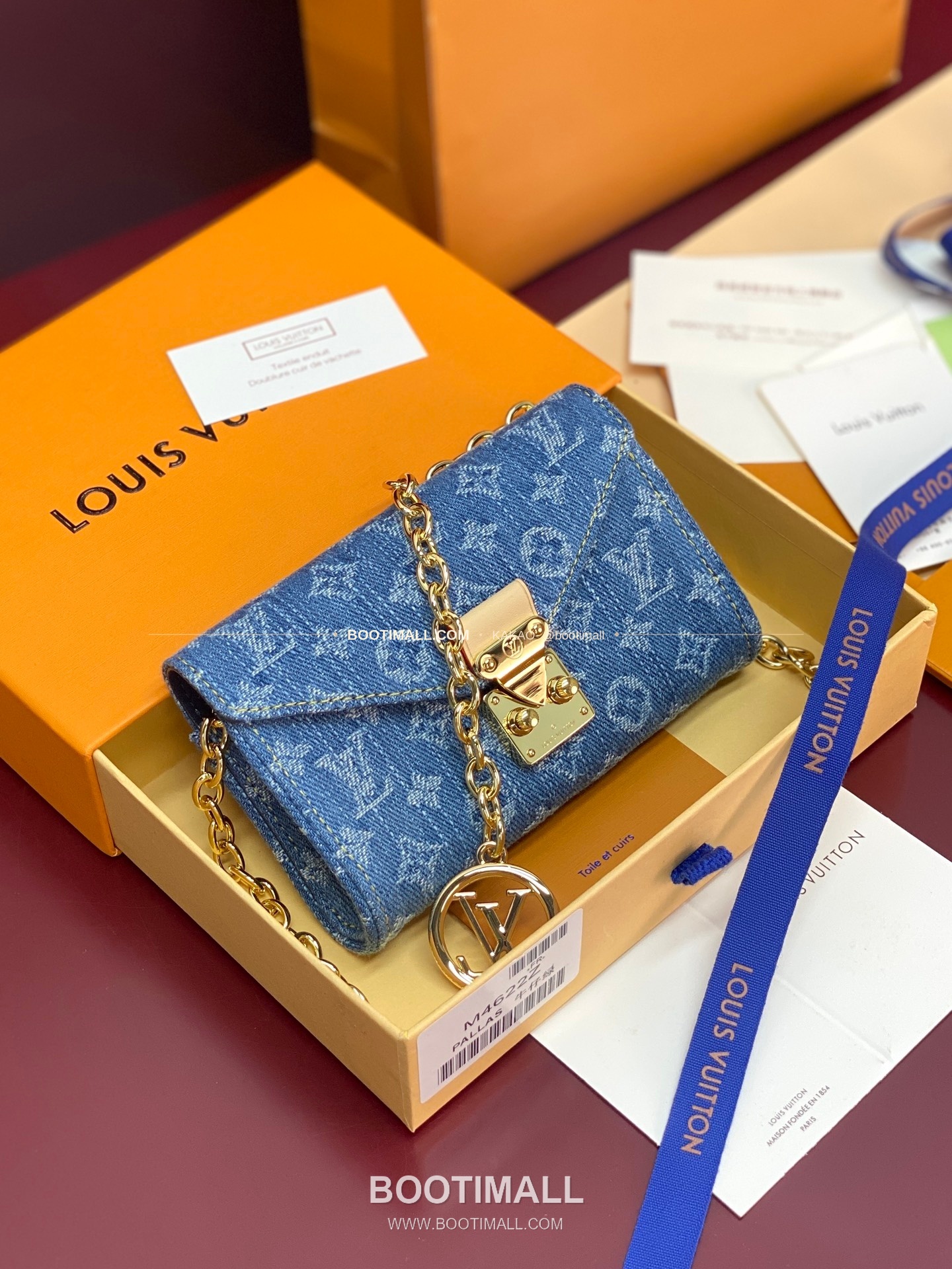 루이비통 Pouch Metis 데님 모노그램 체인 벨트백 Louis Vuitton Pouch Metis Denim Monogram Chain Belt Bag M4622Z 13.5cm 1