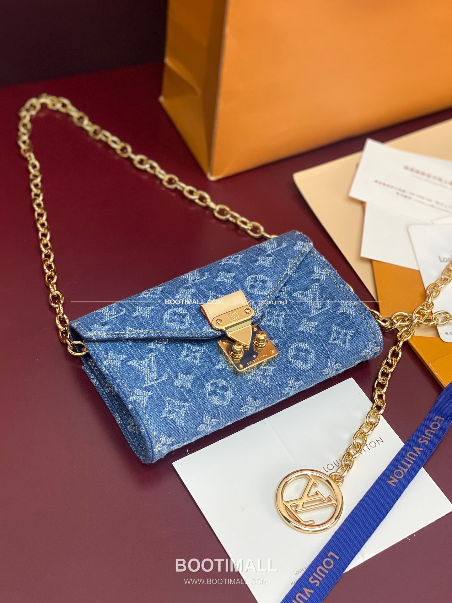 루이비통 Pouch Metis 데님 모노그램 체인 벨트백 Louis Vuitton Pouch Metis Denim Monogram Chain Belt Bag M4622Z 13.5cm 3