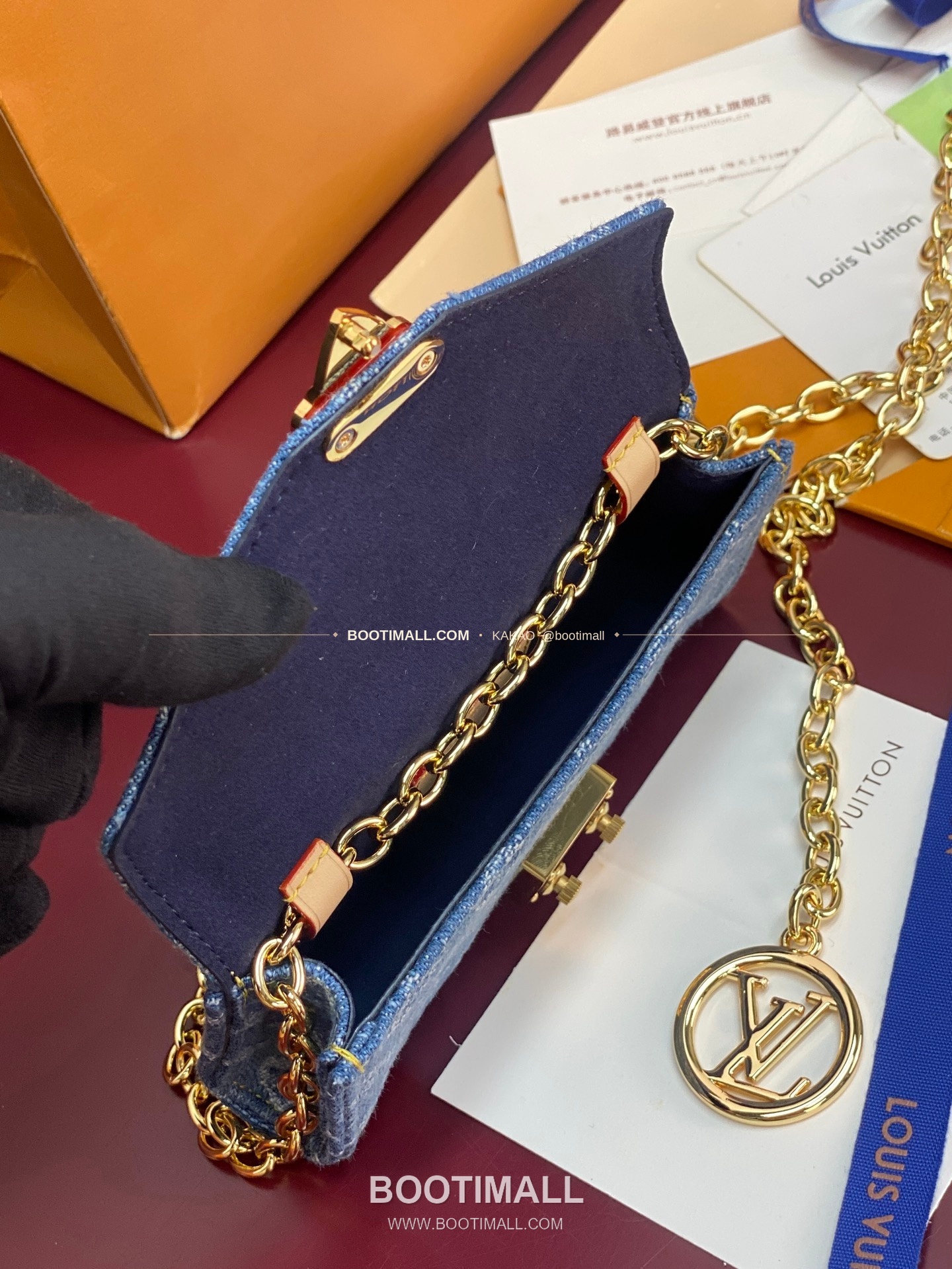 루이비통 Pouch Metis 데님 모노그램 체인 벨트백 Louis Vuitton Pouch Metis Denim Monogram Chain Belt Bag M4622Z 13.5cm 6