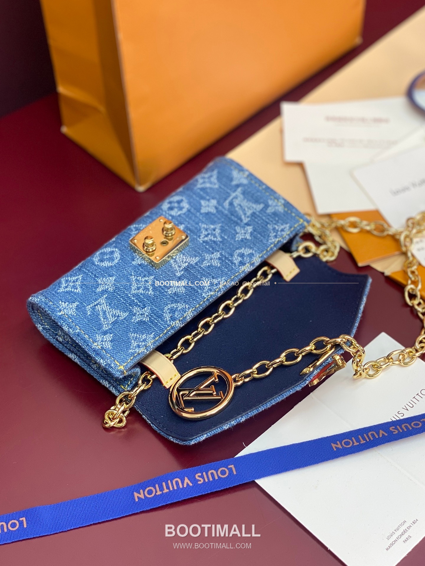 루이비통 Pouch Metis 데님 모노그램 체인 벨트백 Louis Vuitton Pouch Metis Denim Monogram Chain Belt Bag M4622Z 13.5cm 7
