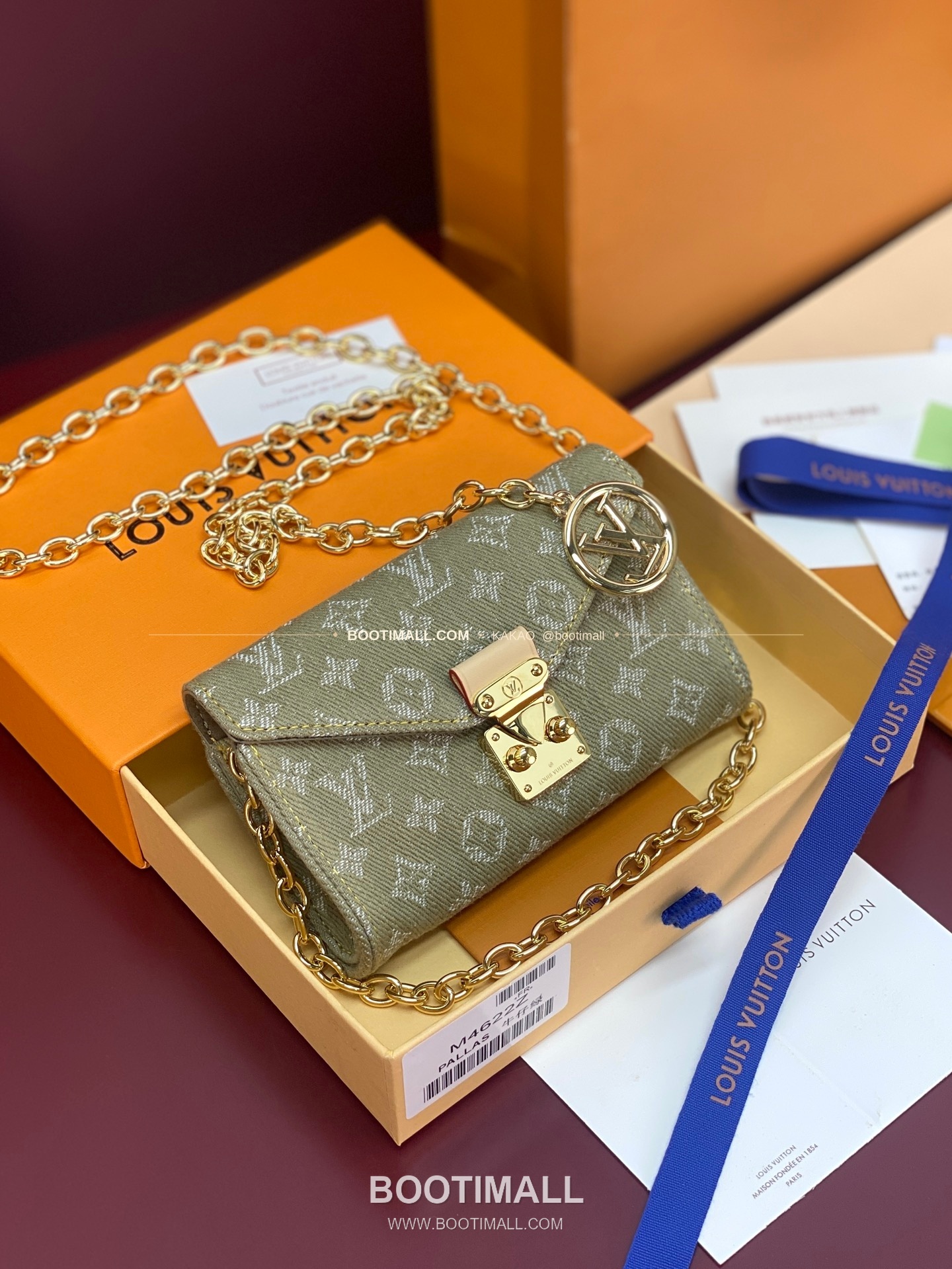 루이비통 Pouch Metis 데님 모노그램 체인 벨트백 Louis Vuitton Pouch Metis Denim Monogram Chain Belt Bag M4622Z 13.5cm 1