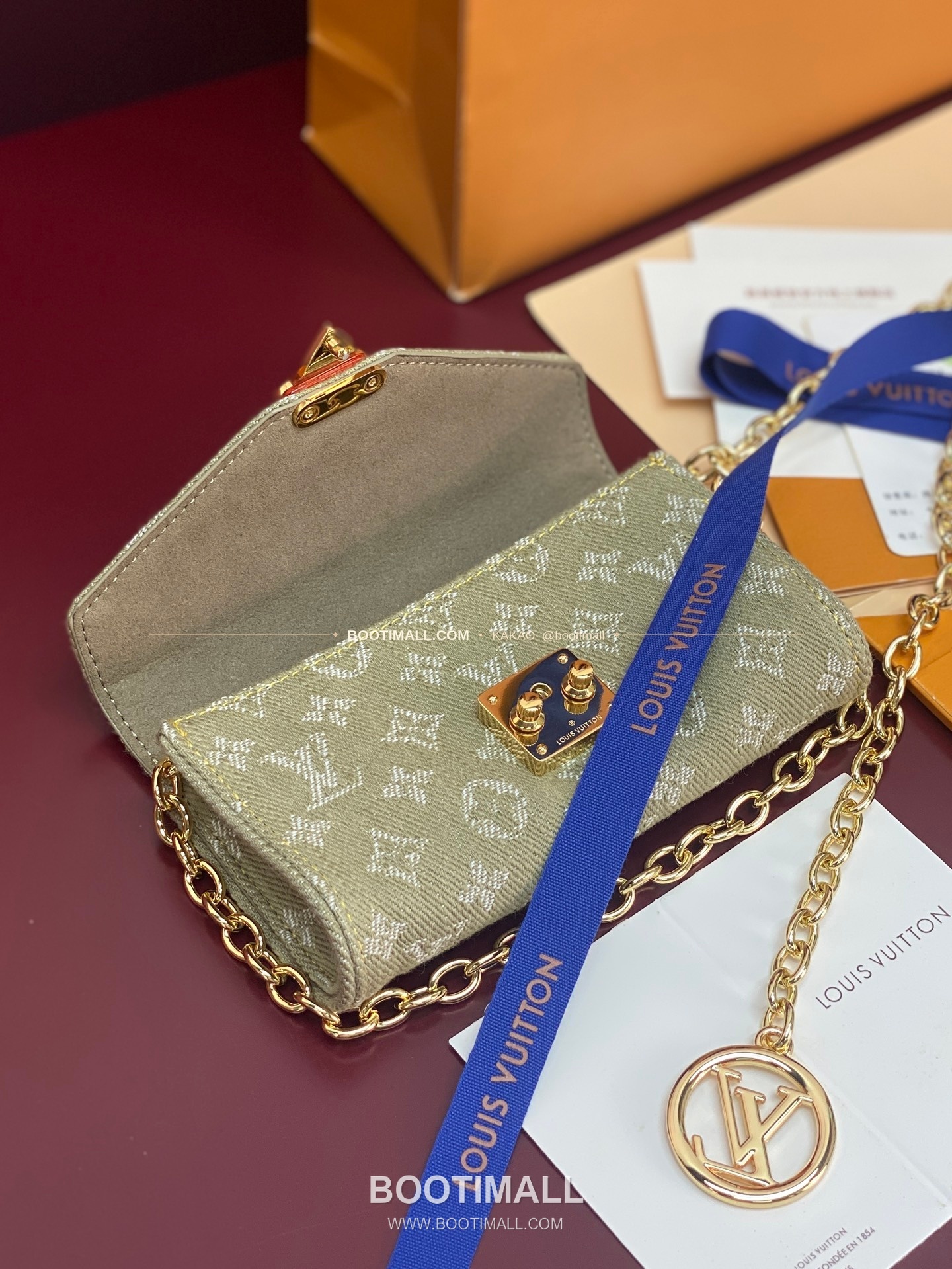루이비통 Pouch Metis 데님 모노그램 체인 벨트백 Louis Vuitton Pouch Metis Denim Monogram Chain Belt Bag M4622Z 13.5cm 5