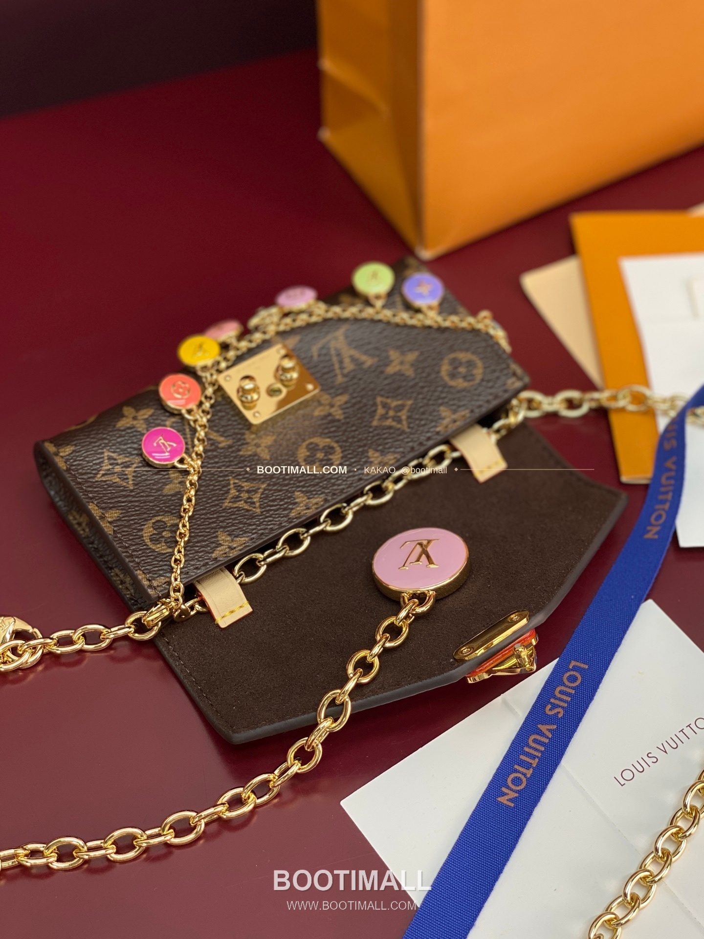 루이비통 Pouch Metis 모노그램 플라워 참 체인 벨트백 Louis Vuitton Pouch Metis Monogram Flower Charm Chain Belt Bag M4588Z 13.5cm 7