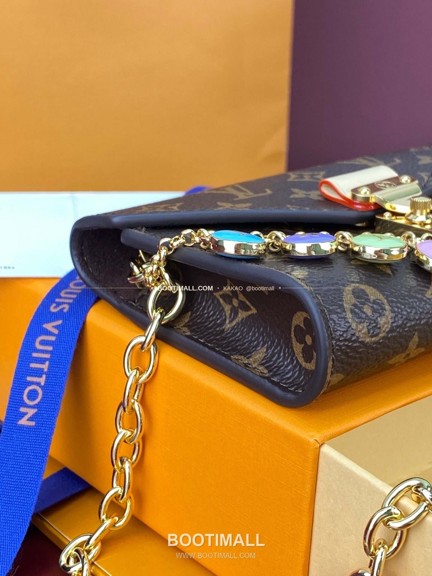 루이비통 Pouch Metis 모노그램 플라워 참 체인 벨트백 Louis Vuitton Pouch Metis Monogram Flower Charm Chain Belt Bag M4588Z 13.5cm 8