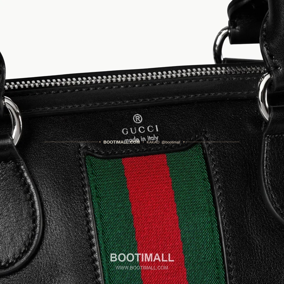 구찌 2026SS Web Trademark 레더 로고 트래블백 Gucci 2026 SS Web Trademark Leather Logo Travel Bag 866980 AAGF7 1053 25cm 5