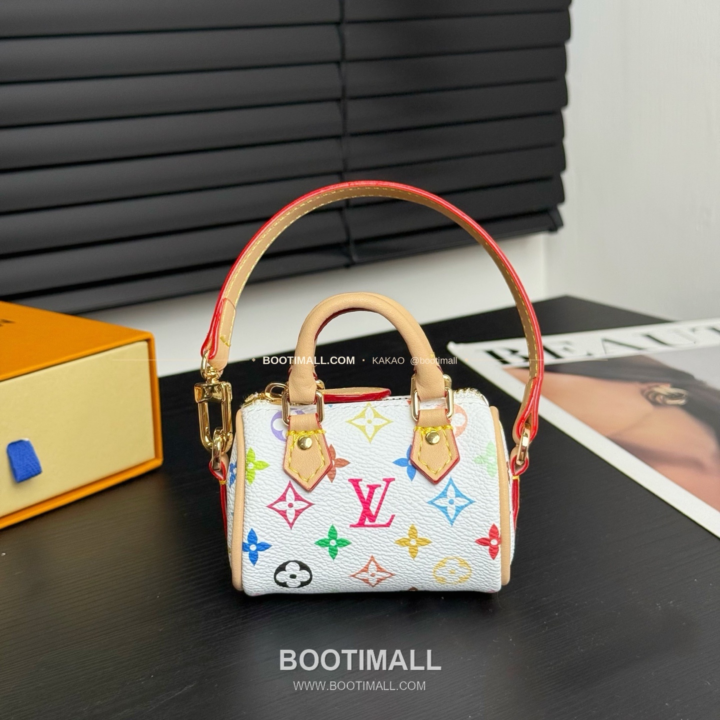 루이비통 Speedy 모노그램 미니 레더 체인 참 Louis Vuitton Speedy Monogram Mini Leather Chain Charm M01882 8cm 1