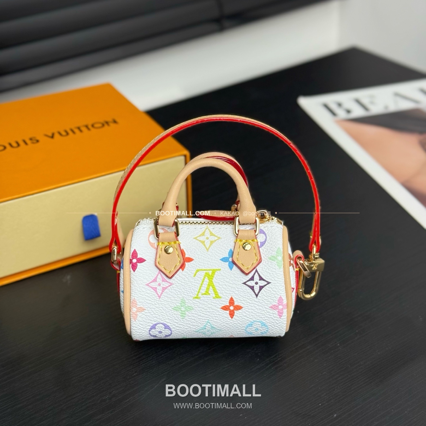 루이비통 Speedy 모노그램 미니 레더 체인 참 Louis Vuitton Speedy Monogram Mini Leather Chain Charm M01882 8cm 4