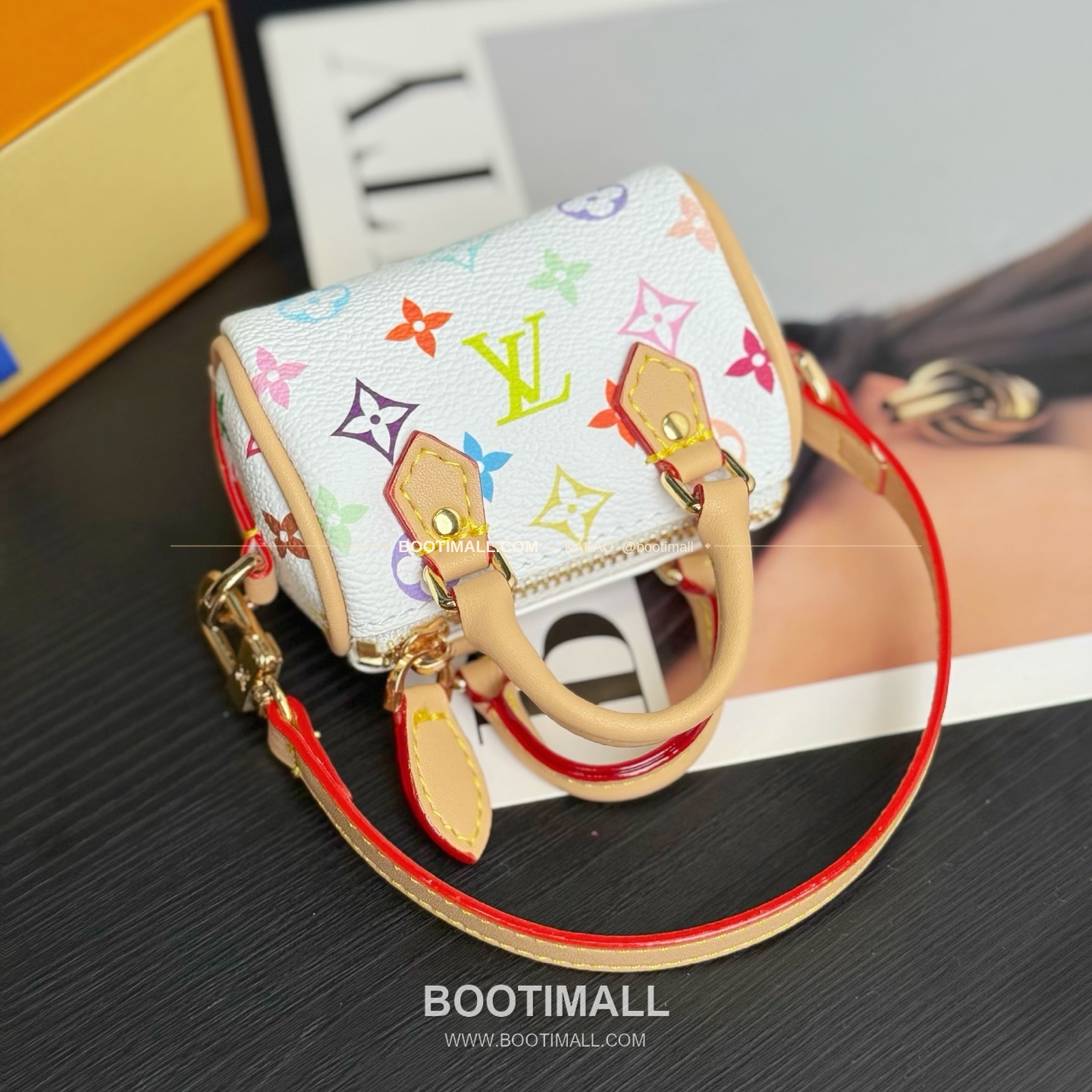 루이비통 Speedy 모노그램 미니 레더 체인 참 Louis Vuitton Speedy Monogram Mini Leather Chain Charm M01882 8cm 7