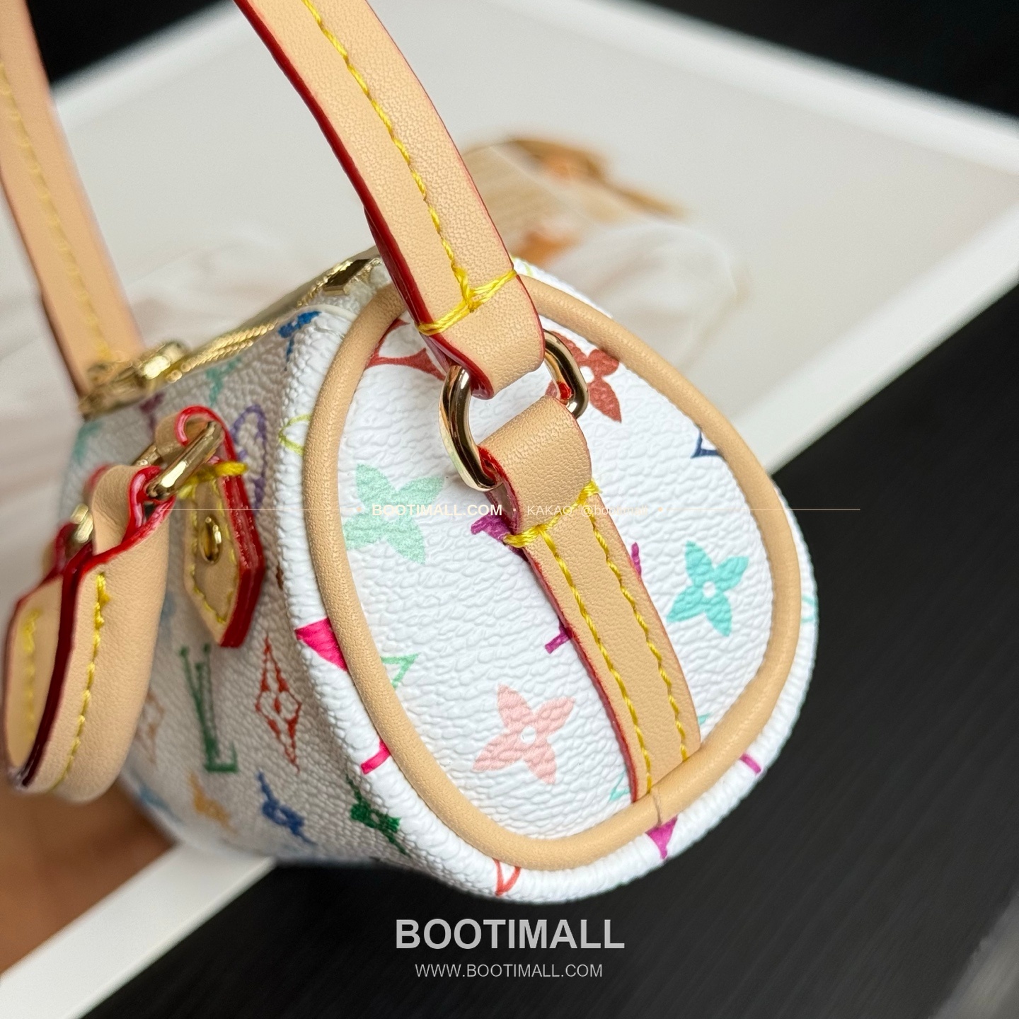 루이비통 Speedy 모노그램 미니 레더 체인 참 Louis Vuitton Speedy Monogram Mini Leather Chain Charm M01882 8cm 9