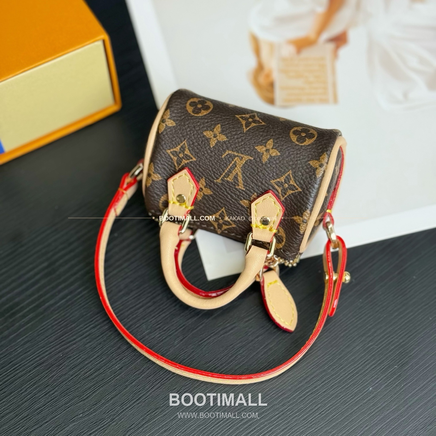 루이비통 Speedy 모노그램 미니 레더 체인 참 Louis Vuitton Speedy Monogram Mini Leather Chain Charm M01882 5