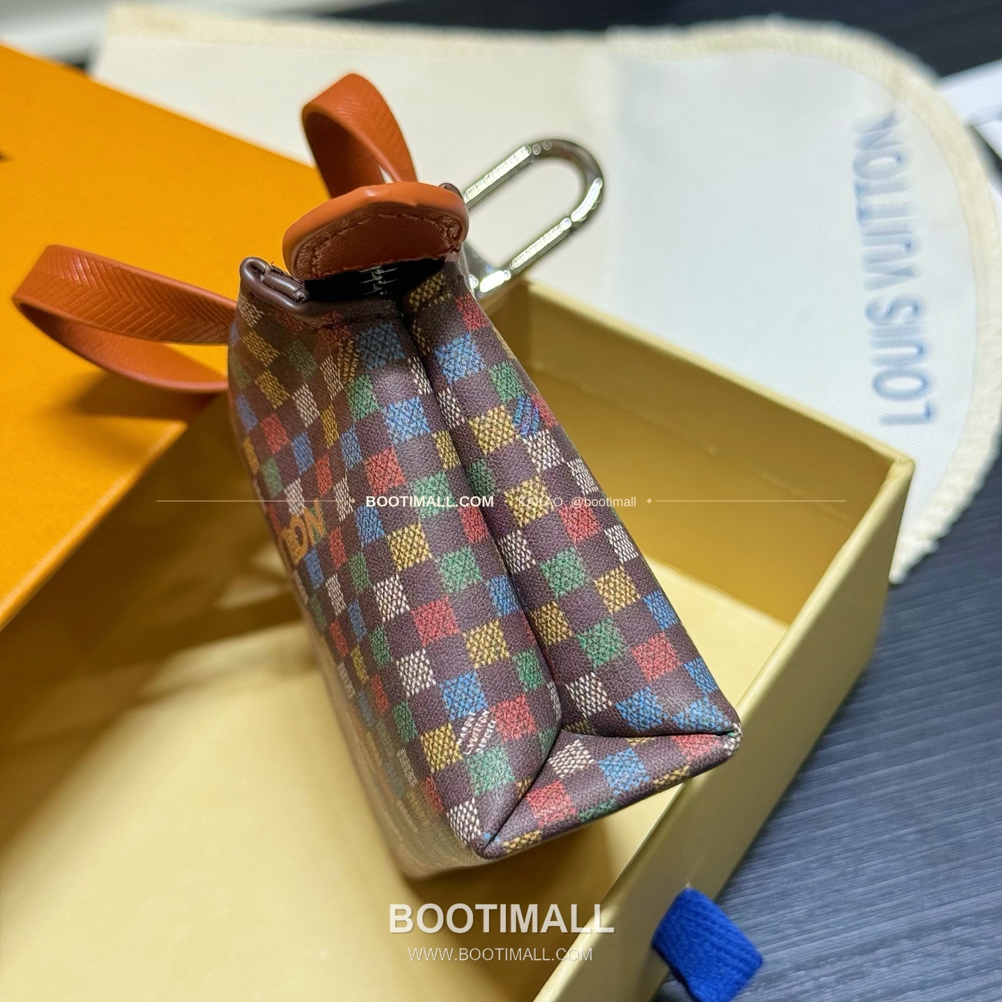 루이비통 Mini Shopper 레더 로고 체인 참 Louis Vuitton Mini Shopper Leather Logo Chain Charm M02699 9cm 6