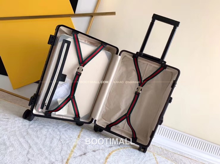 구찌 GG 캔버스 알루미늄 프레임 캐리어 트렁크 Gucci GG Canvas Aluminum Frame Carry-On Suitcase A001 72.5cm 8