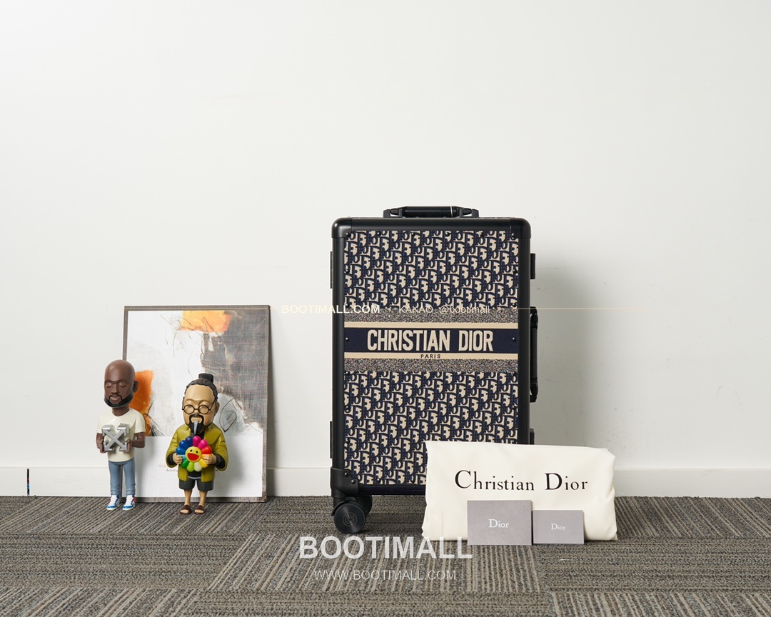 디올 Oblique 캔버스 알루미늄 프레임 캐리어 트렁크 Dior Oblique Canvas Aluminum Frame Carry-On Suitcase 90047 57cm 1