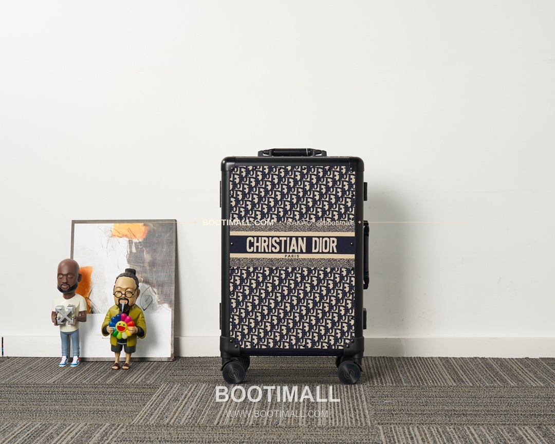 디올 Oblique 캔버스 알루미늄 프레임 캐리어 트렁크 Dior Oblique Canvas Aluminum Frame Carry-On Suitcase 90047 57cm 2