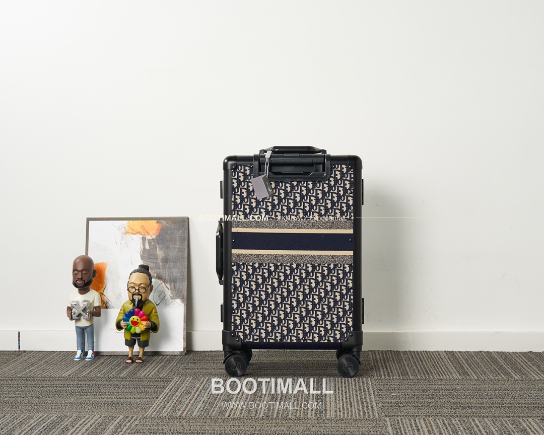 디올 Oblique 캔버스 알루미늄 프레임 캐리어 트렁크 Dior Oblique Canvas Aluminum Frame Carry-On Suitcase 90047 57cm 3