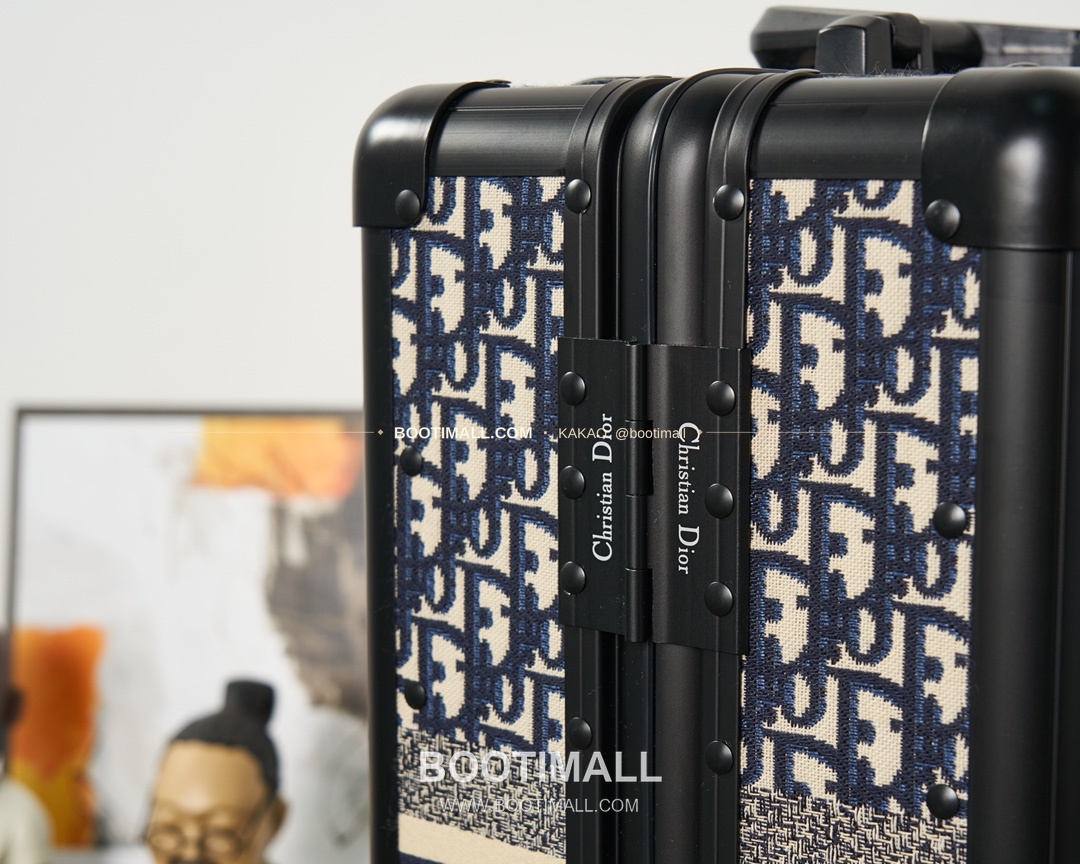 디올 Oblique 캔버스 알루미늄 프레임 캐리어 트렁크 Dior Oblique Canvas Aluminum Frame Carry-On Suitcase 90047 57cm 8