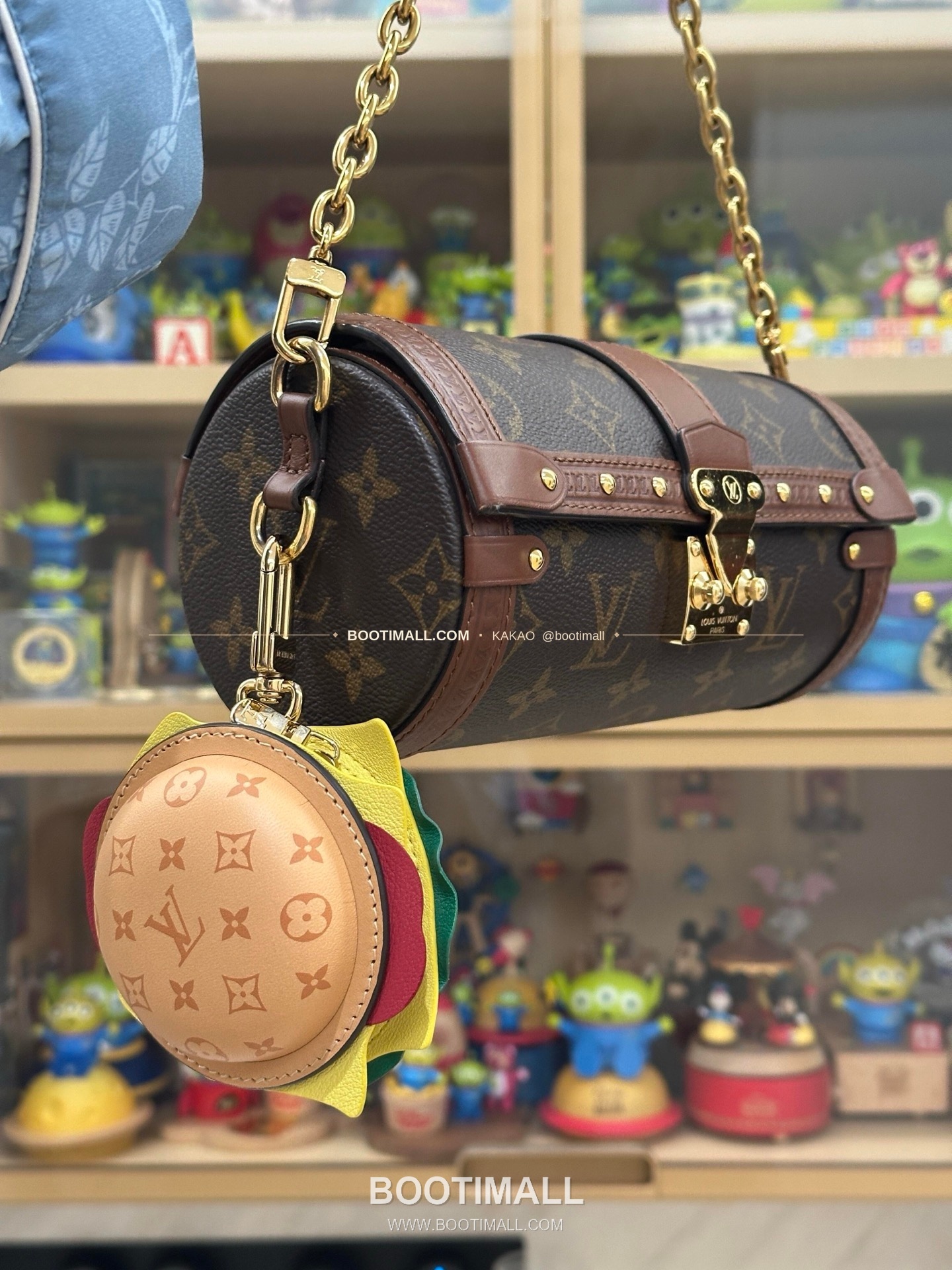 루이비통 버거 모노그램 레더 체인 참 Louis Vuitton Burger Monogram Leather Chain Charm M02550 5