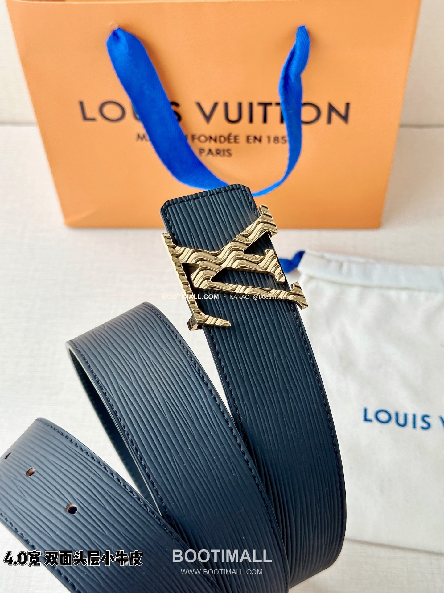 루이비통 LV 이니셜 에피 카프 리버서블 벨트 Louis Vuitton LV Initiales Epi Calfskin Reversible Belt 4cm 3