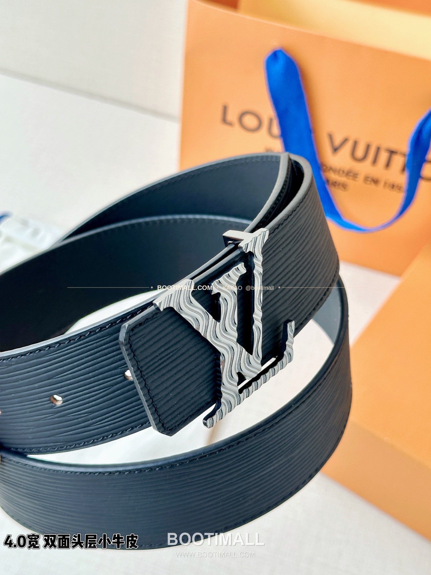 루이비통 LV 이니셜 에피 카프 리버서블 벨트 Louis Vuitton LV Initiales Epi Calfskin Reversible Belt 4cm 7