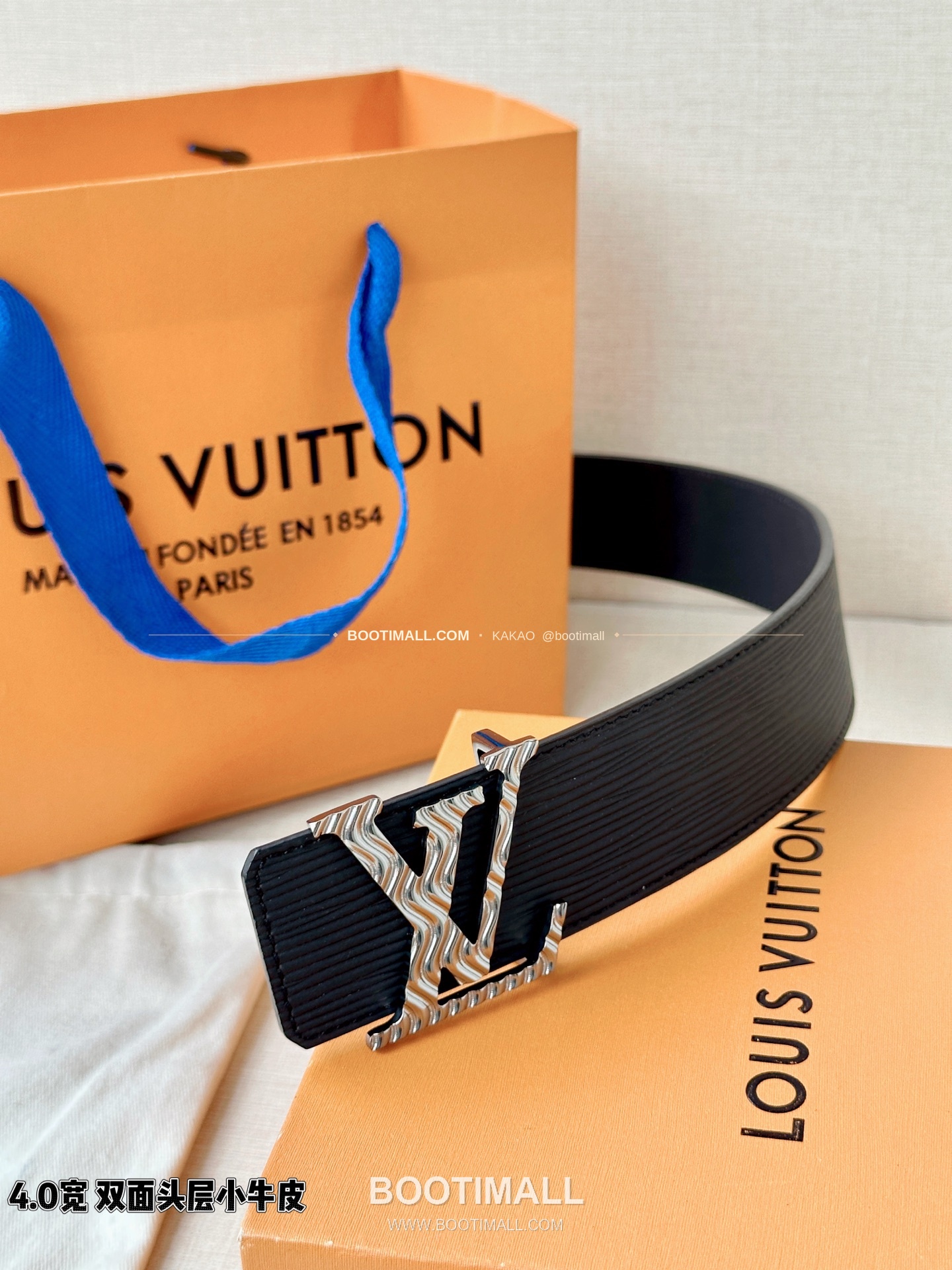 루이비통 LV 이니셜 에피 카프 리버서블 벨트 Louis Vuitton LV Initiales Epi Calfskin Reversible Belt 4cm 8
