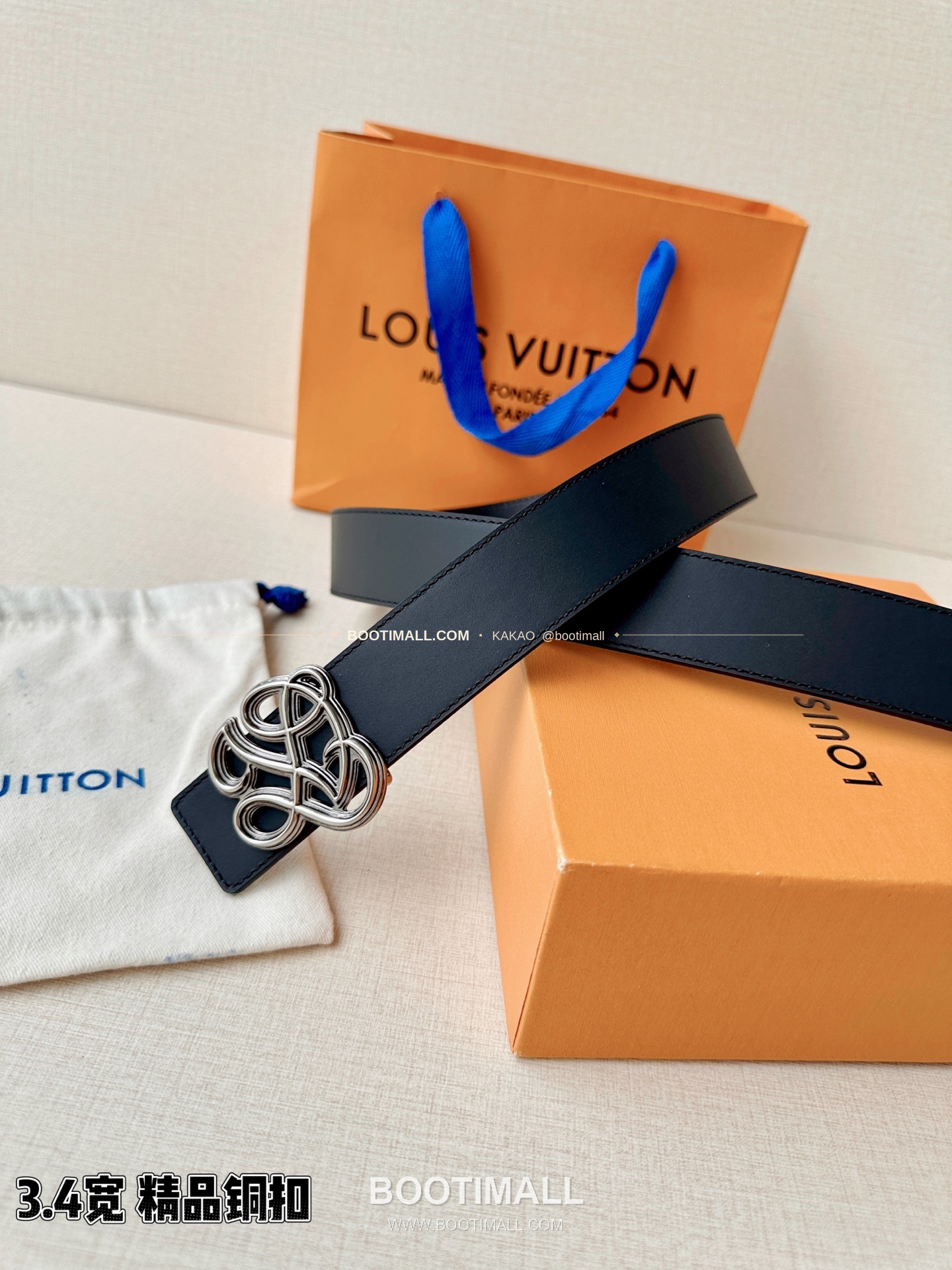 루이비통 LV 다이너스티 카프스킨 리버서블 벨트 Louis Vuitton LV Dynasty Calfskin Reversible Belt 3.4cm 6