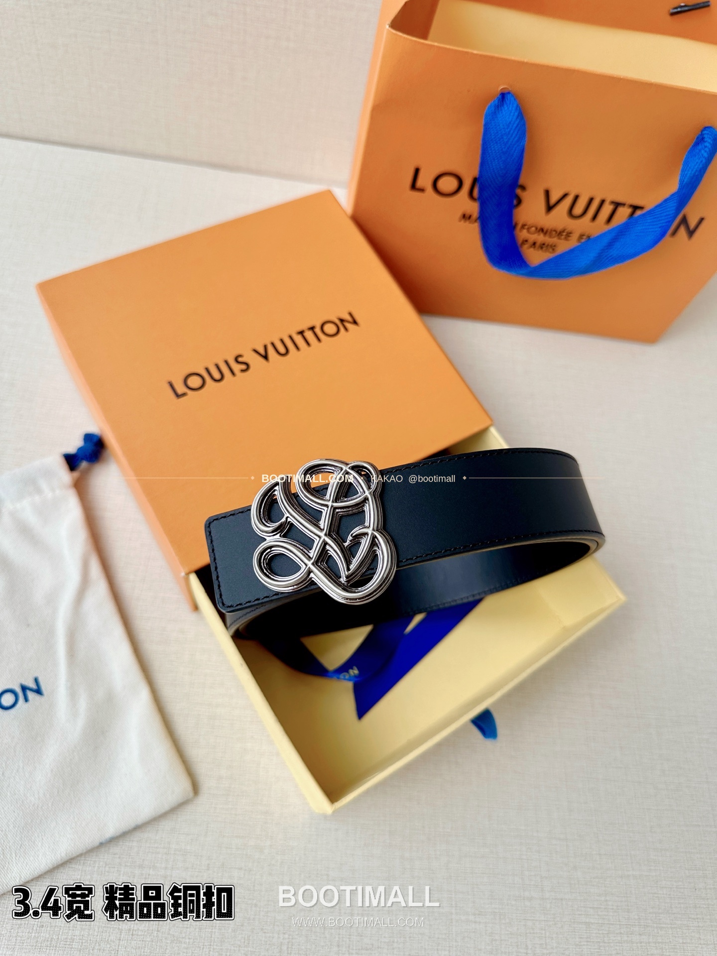 루이비통 LV 다이너스티 카프스킨 리버서블 벨트 Louis Vuitton LV Dynasty Calfskin Reversible Belt 3.4cm 8