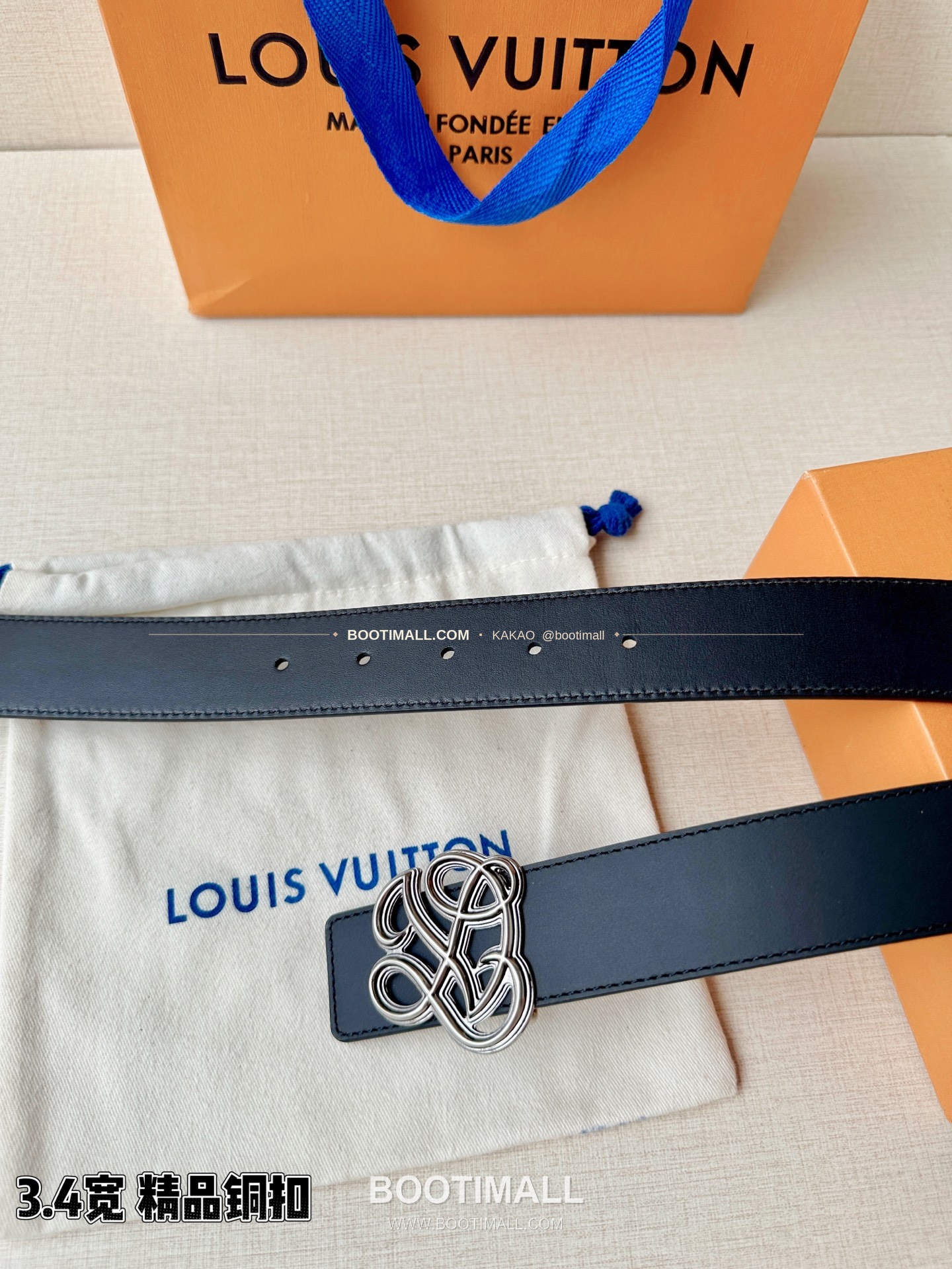 루이비통 LV 다이너스티 카프스킨 리버서블 벨트 Louis Vuitton LV Dynasty Calfskin Reversible Belt 3.4cm 9