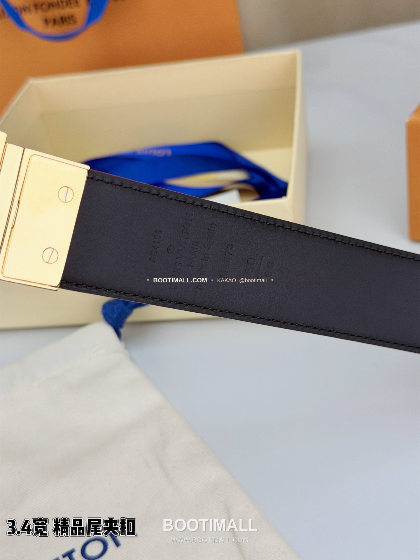 루이비통 LV 카프스킨 핀버클 리버서블 벨트 Louis Vuitton LV Calfskin Pin Buckle Reversible Belt 3.4cm 8