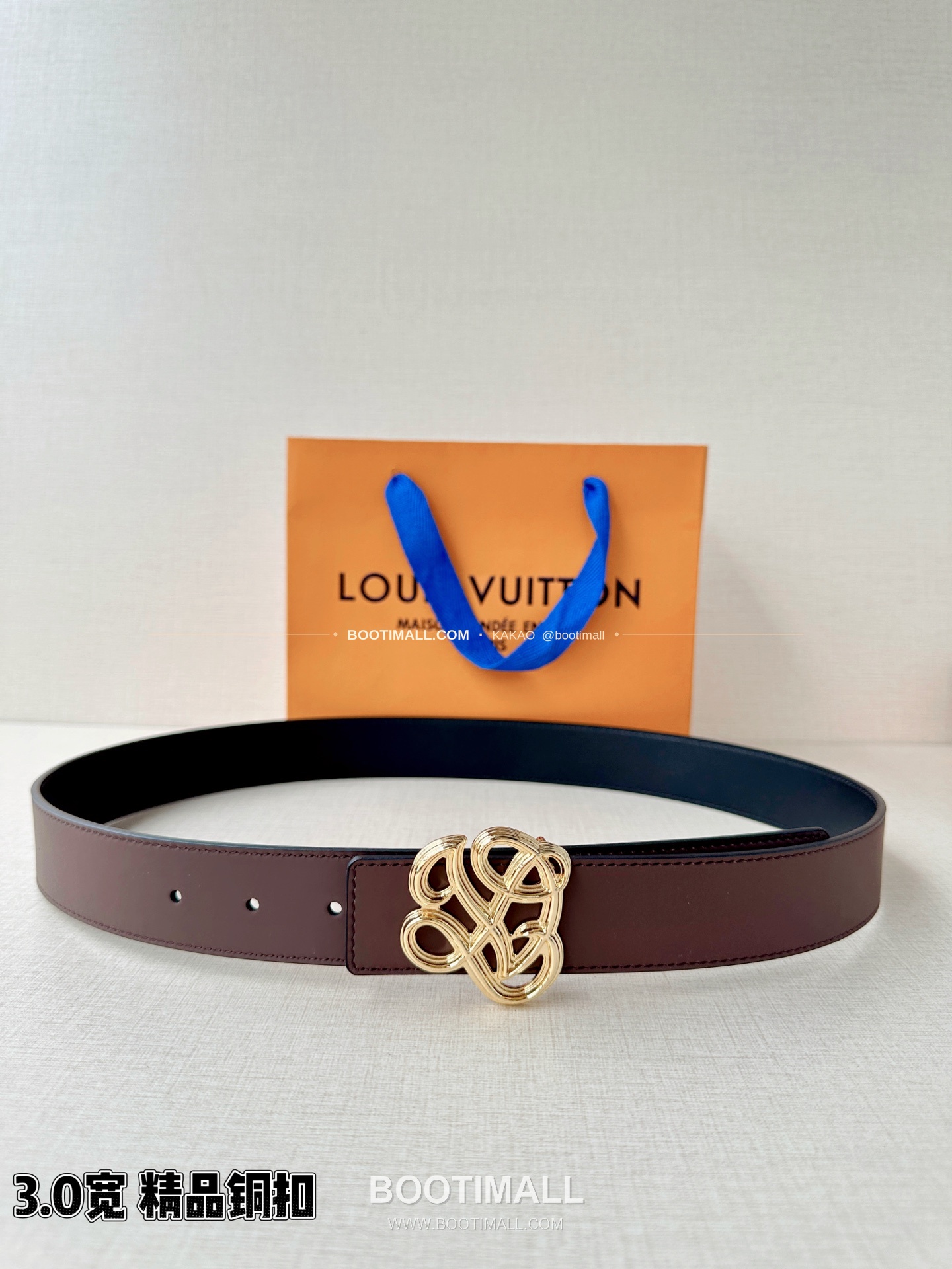 루이비통 LV 다이너스티 카프스킨 리버서블 벨트 Louis Vuitton LV Dynasty Calfskin Reversible Belt 3.4cm 1