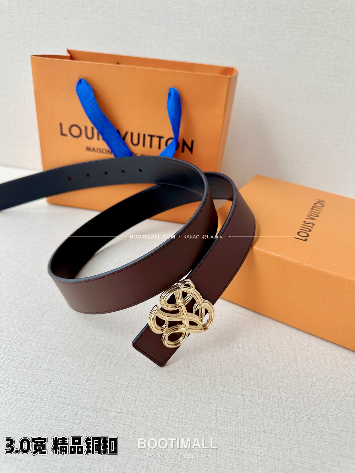 루이비통 LV 다이너스티 카프스킨 리버서블 벨트 Louis Vuitton LV Dynasty Calfskin Reversible Belt 3.4cm 3