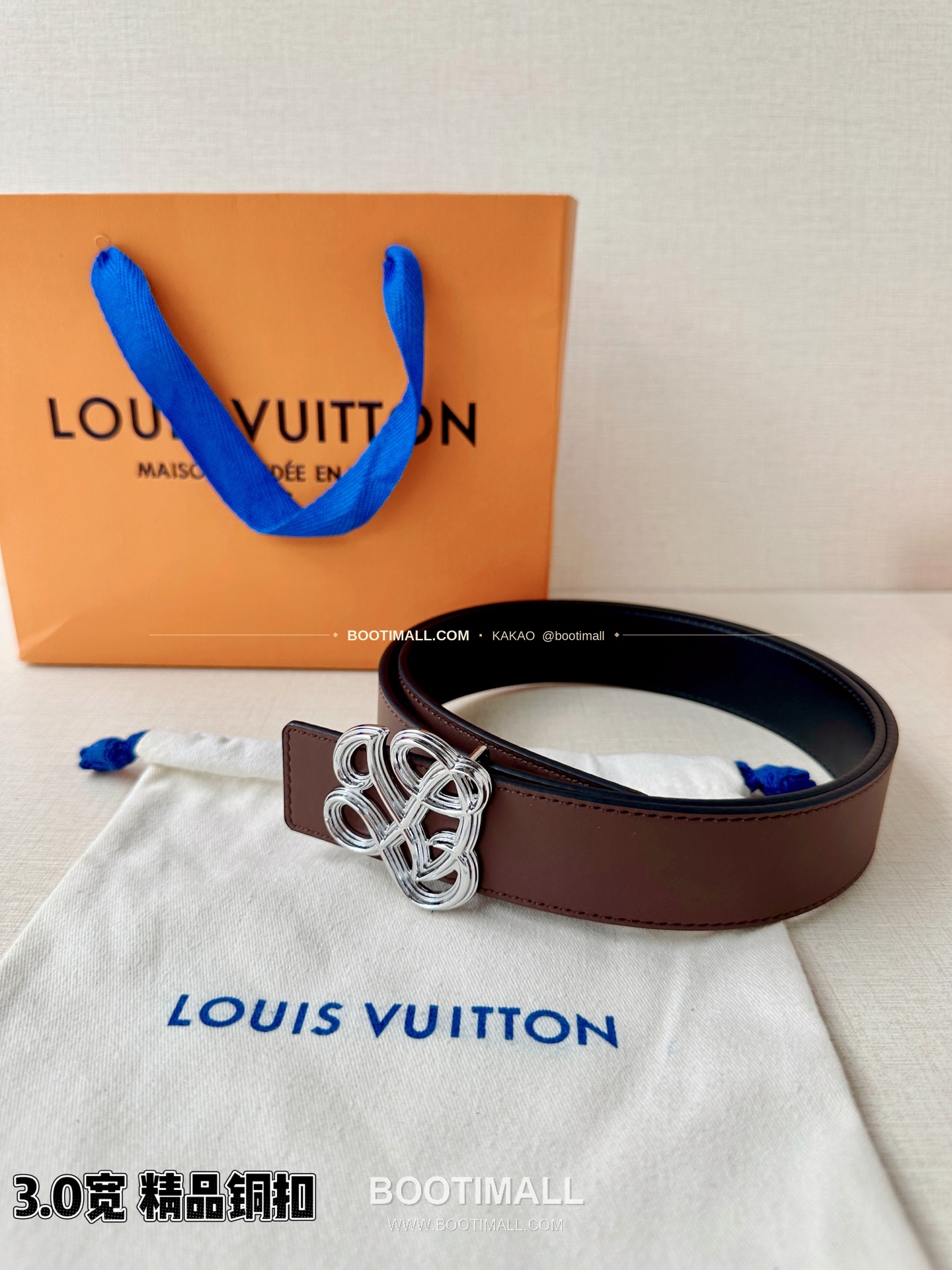 루이비통 LV 다이너스티 카프스킨 리버서블 벨트 Louis Vuitton LV Dynasty Calfskin Reversible Belt 3.4cm 6