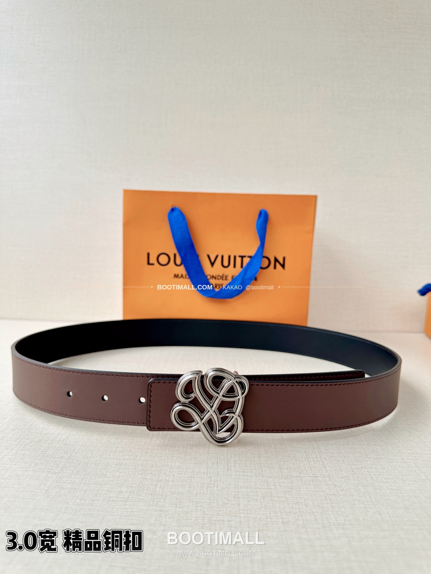 루이비통 LV 다이너스티 카프스킨 리버서블 벨트 Louis Vuitton LV Dynasty Calfskin Reversible Belt 3.4cm 1