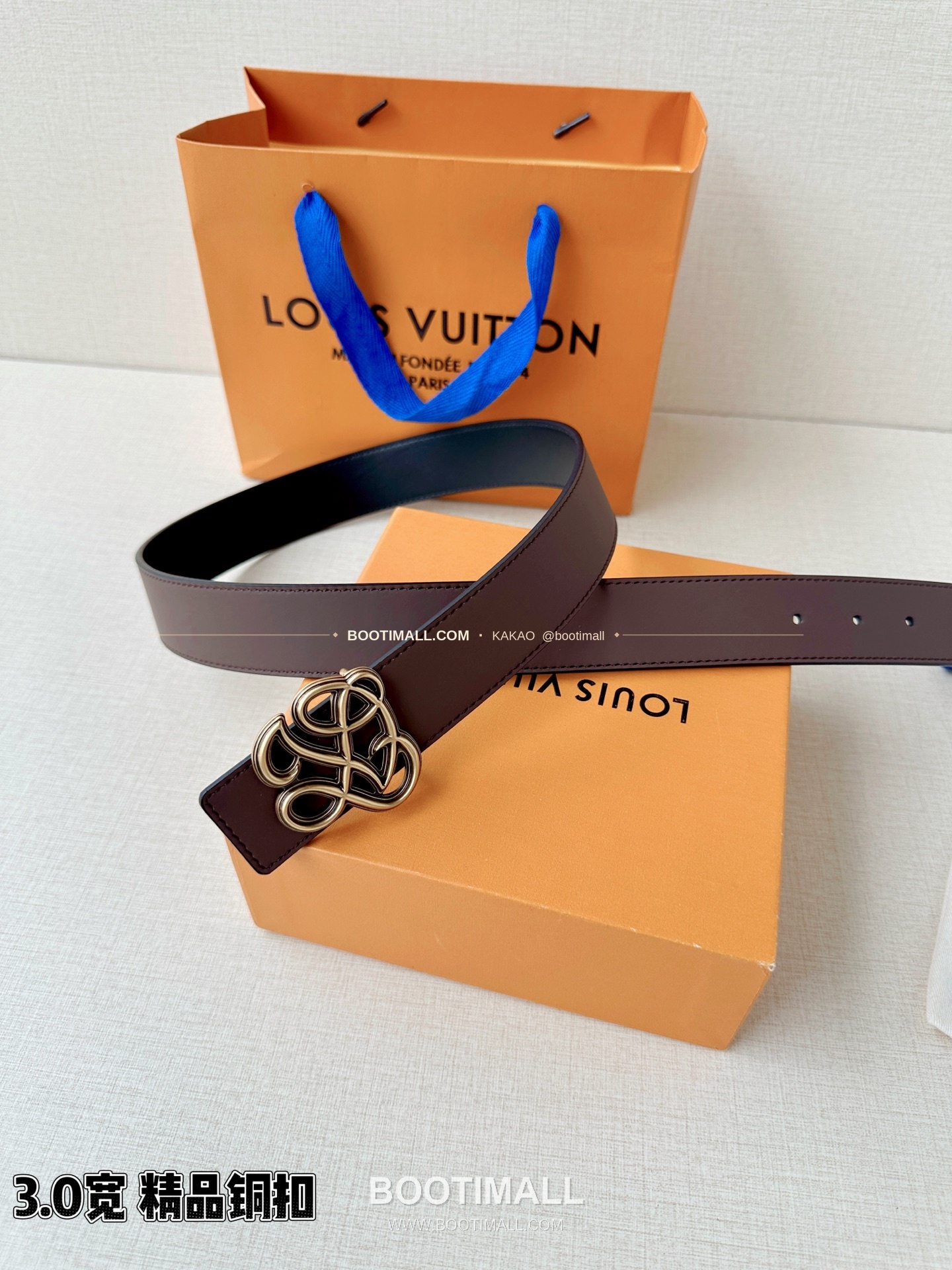 루이비통 LV 다이너스티 카프스킨 리버서블 벨트 Louis Vuitton LV Dynasty Calfskin Reversible Belt 3.4cm 5