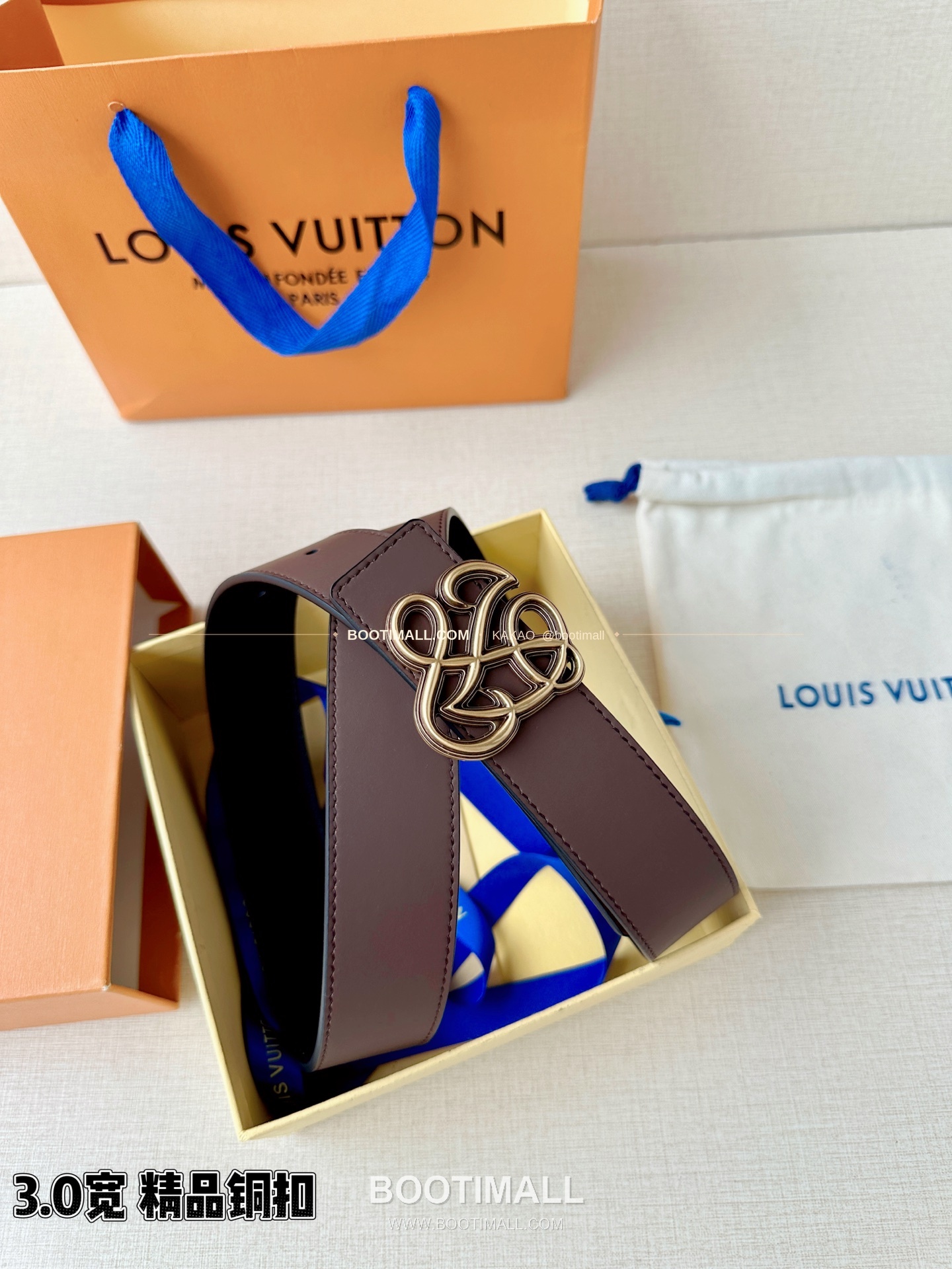 루이비통 LV 다이너스티 카프스킨 리버서블 벨트 Louis Vuitton LV Dynasty Calfskin Reversible Belt 3.4cm 6