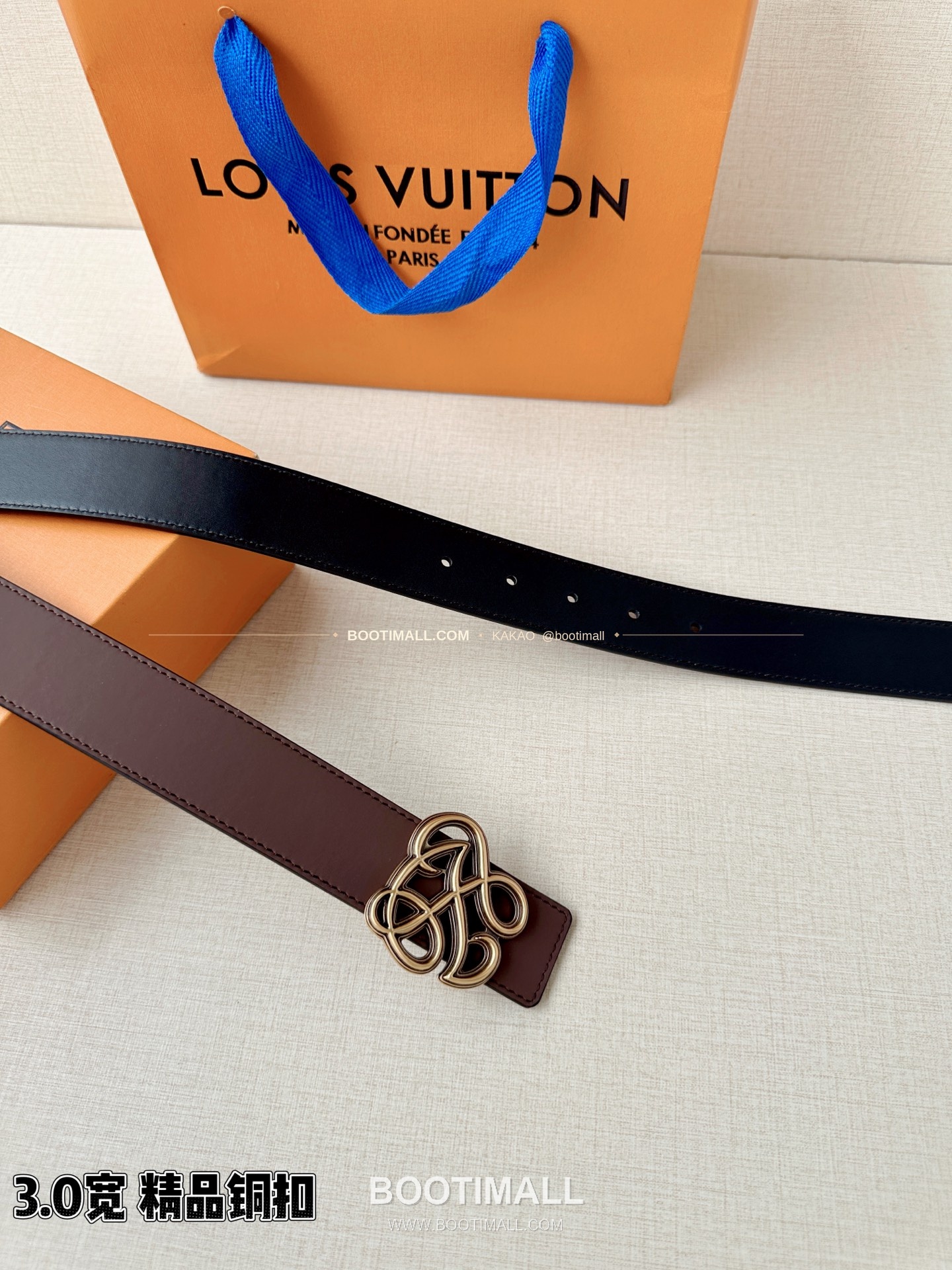 루이비통 LV 다이너스티 카프스킨 리버서블 벨트 Louis Vuitton LV Dynasty Calfskin Reversible Belt 3.4cm 9