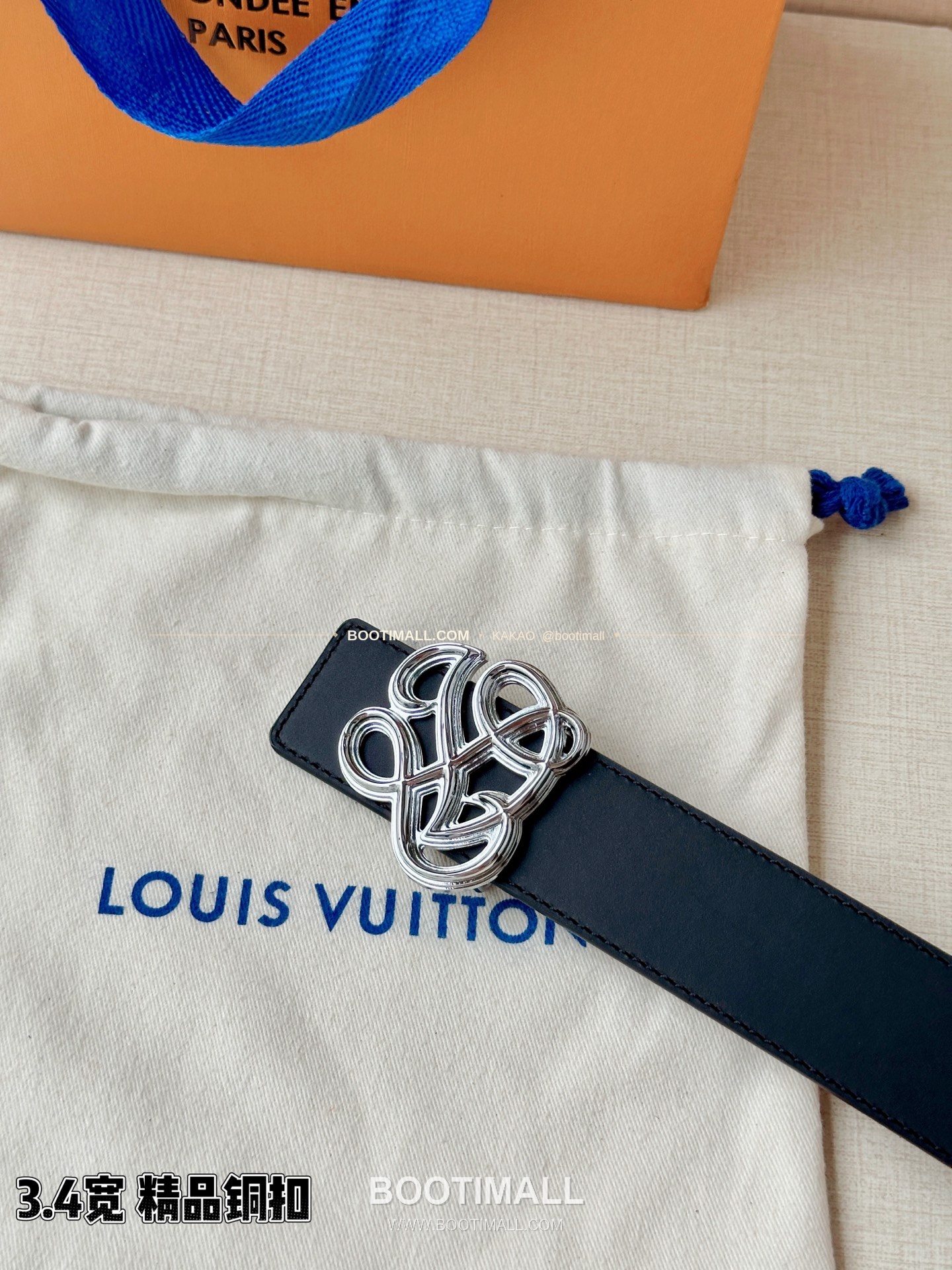 루이비통 LV 다이너스티 카프스킨 리버서블 벨트 Louis Vuitton LV Dynasty Calfskin Reversible Belt 3.4cm 3