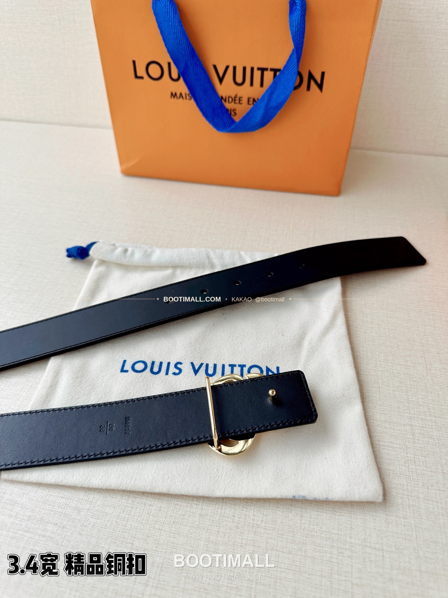 루이비통 LV 다이너스티 카프스킨 리버서블 벨트 Louis Vuitton LV Dynasty Calfskin Reversible Belt 3.4cm 9