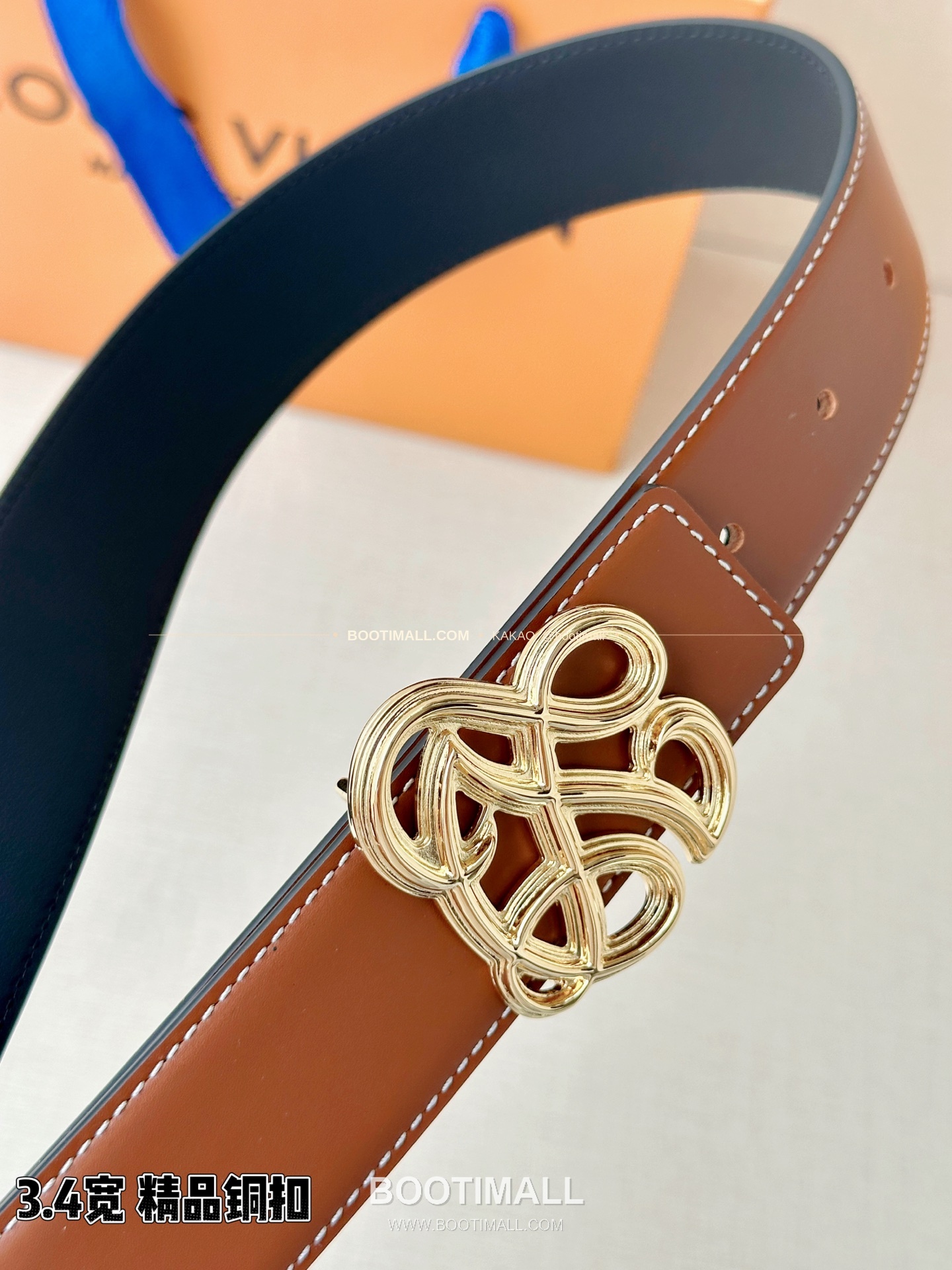 루이비통 LV 다이너스티 카프스킨 리버서블 벨트 Louis Vuitton LV Dynasty Calfskin Reversible Belt 3.4cm 2