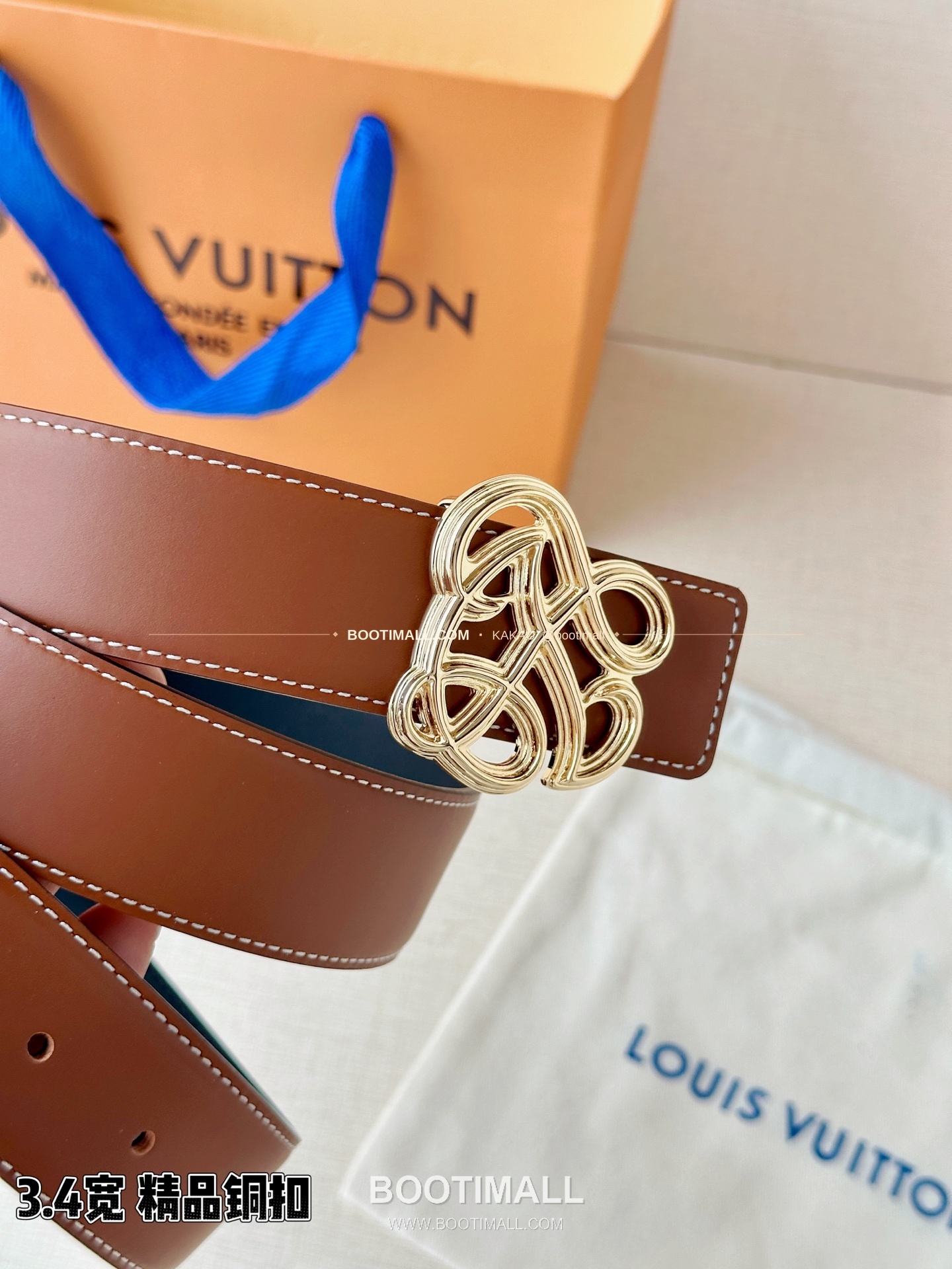 루이비통 LV 다이너스티 카프스킨 리버서블 벨트 Louis Vuitton LV Dynasty Calfskin Reversible Belt 3.4cm 4