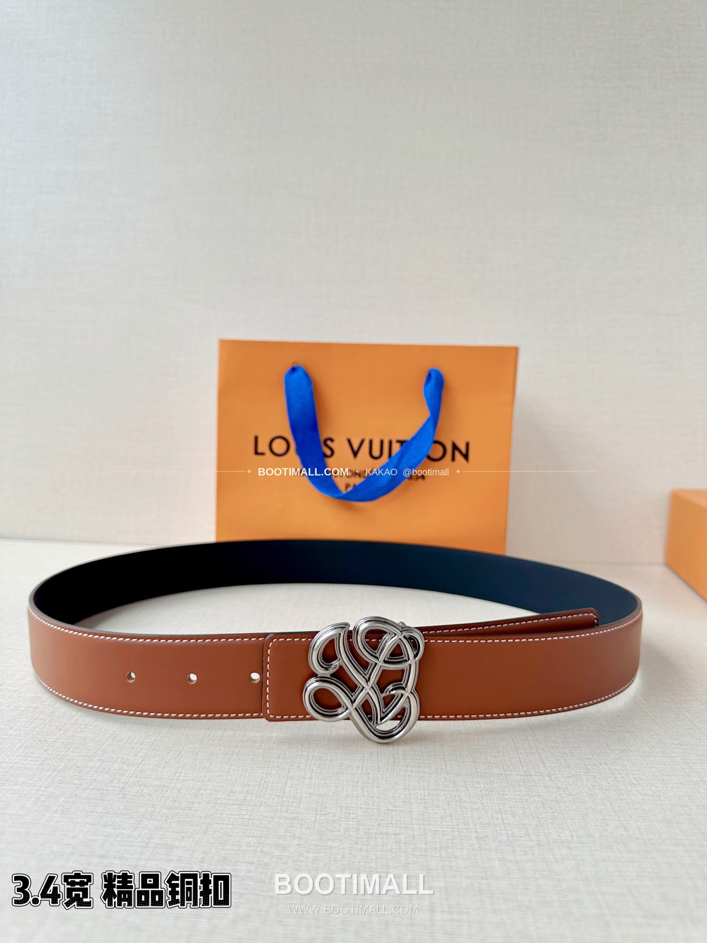 루이비통 LV 다이너스티 카프스킨 리버서블 벨트 Louis Vuitton LV Dynasty Calfskin Reversible Belt 3.4cm 1
