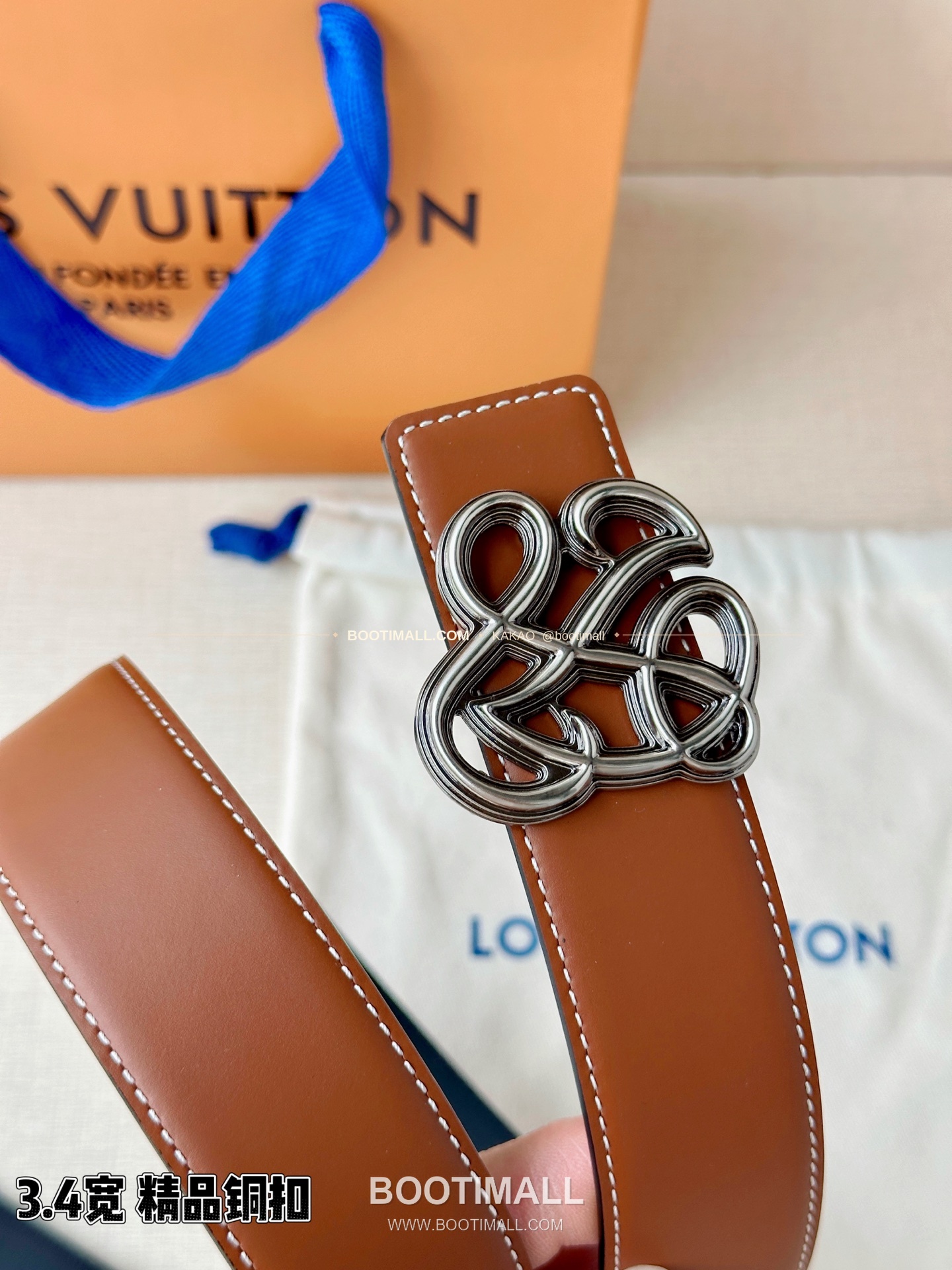 루이비통 LV 다이너스티 카프스킨 리버서블 벨트 Louis Vuitton LV Dynasty Calfskin Reversible Belt 3.4cm 3