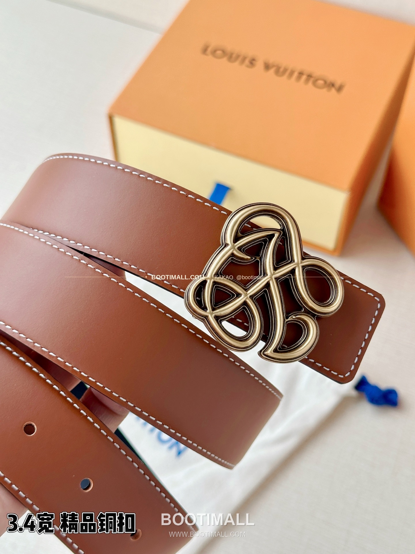 루이비통 LV 다이너스티 카프스킨 리버서블 벨트 Louis Vuitton LV Dynasty Calfskin Reversible Belt 3.4cm 5