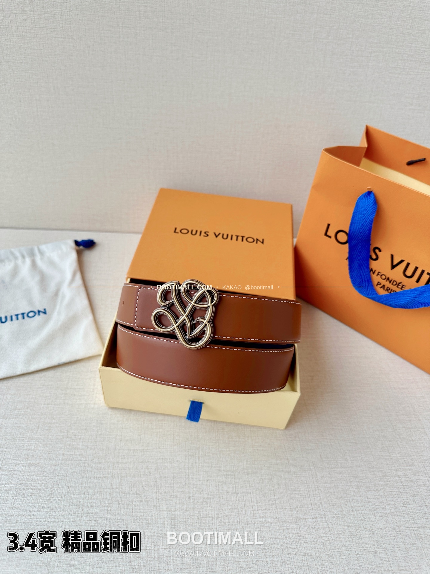 루이비통 LV 다이너스티 카프스킨 리버서블 벨트 Louis Vuitton LV Dynasty Calfskin Reversible Belt 3.4cm 8