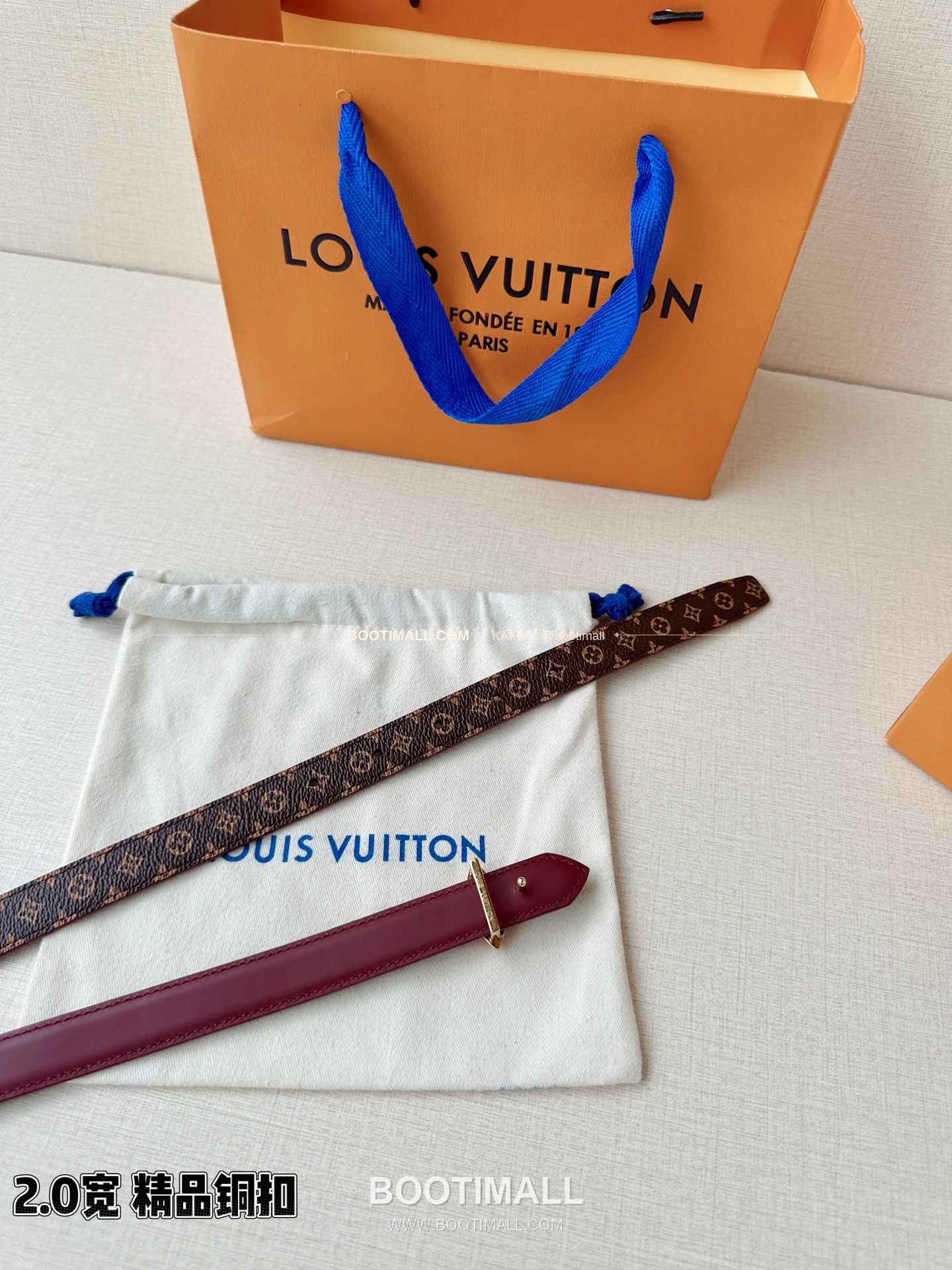 루이비통 LV 미니 플라워그램 모노그램 캔버스 리버서블 벨트 Louis Vuitton LV Mini Flowergram Monogram Canvas Reversible Belt 2cm 9