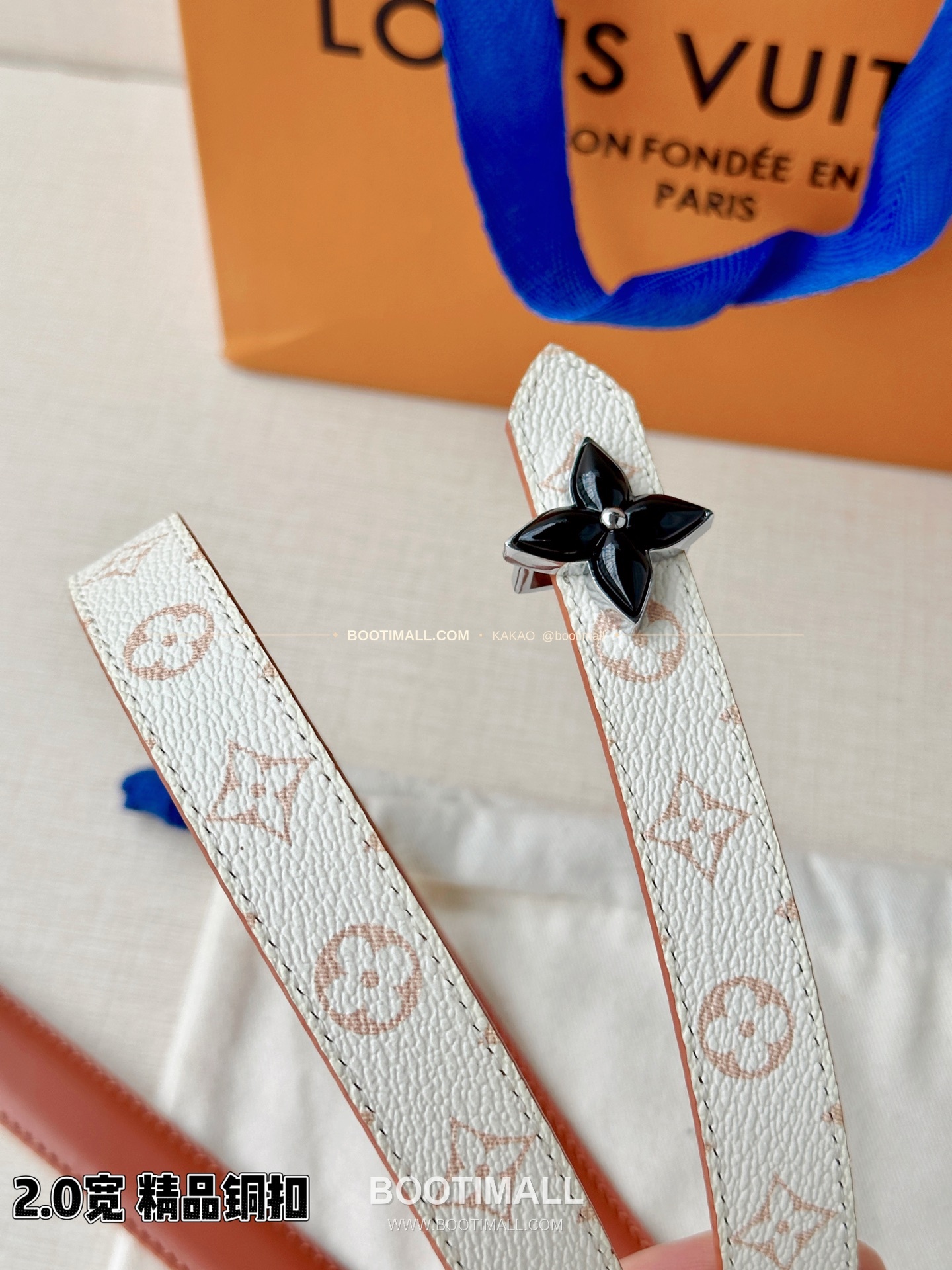 루이비통 LV 미니 플라워그램 모노그램 캔버스 리버서블 벨트 Louis Vuitton LV Mini Flowergram Monogram Canvas Reversible Belt 2cm 8