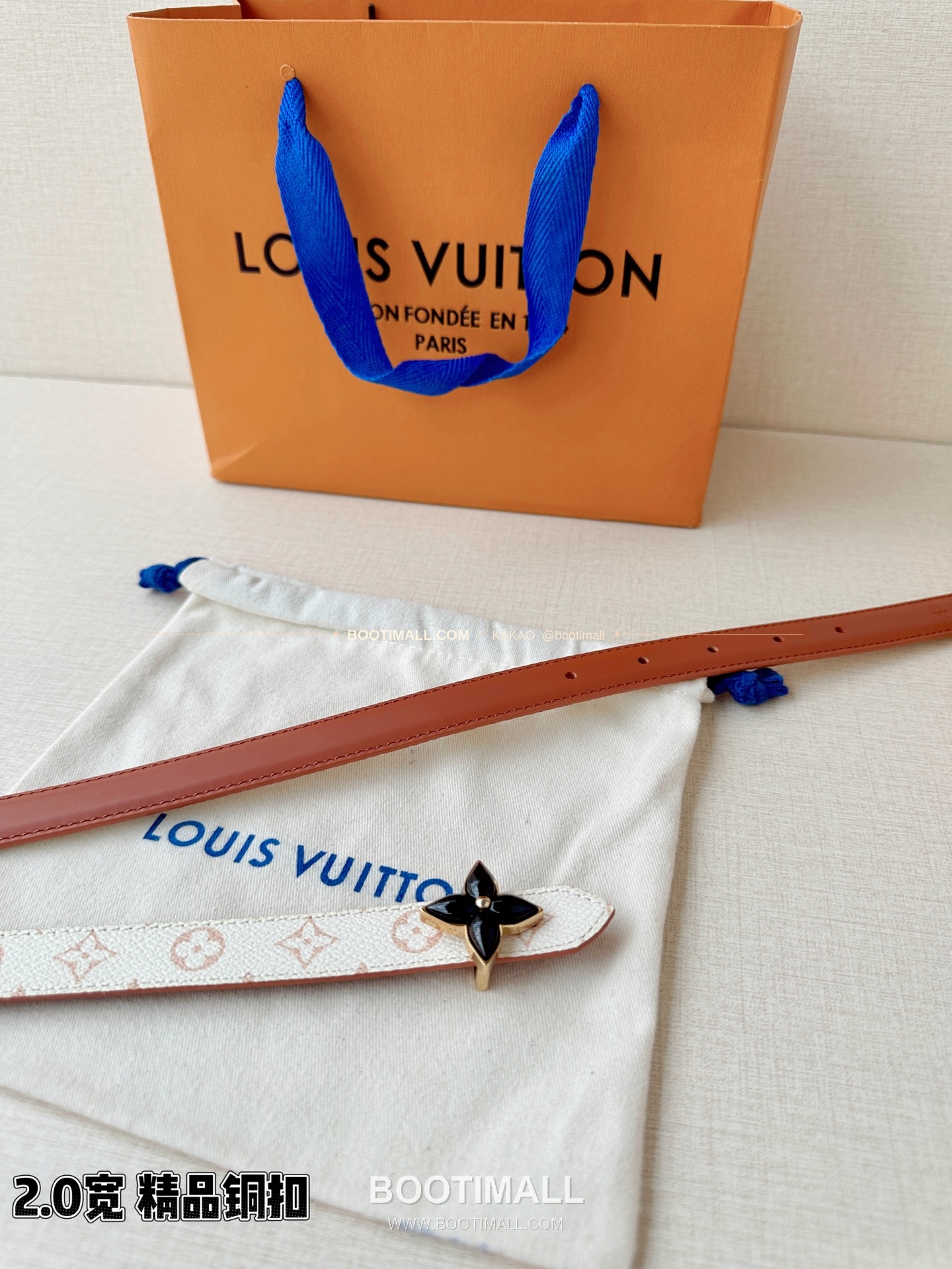 루이비통 LV 미니 플라워그램 모노그램 캔버스 리버서블 벨트 Louis Vuitton LV Mini Flowergram Monogram Canvas Reversible Belt 2cm 9