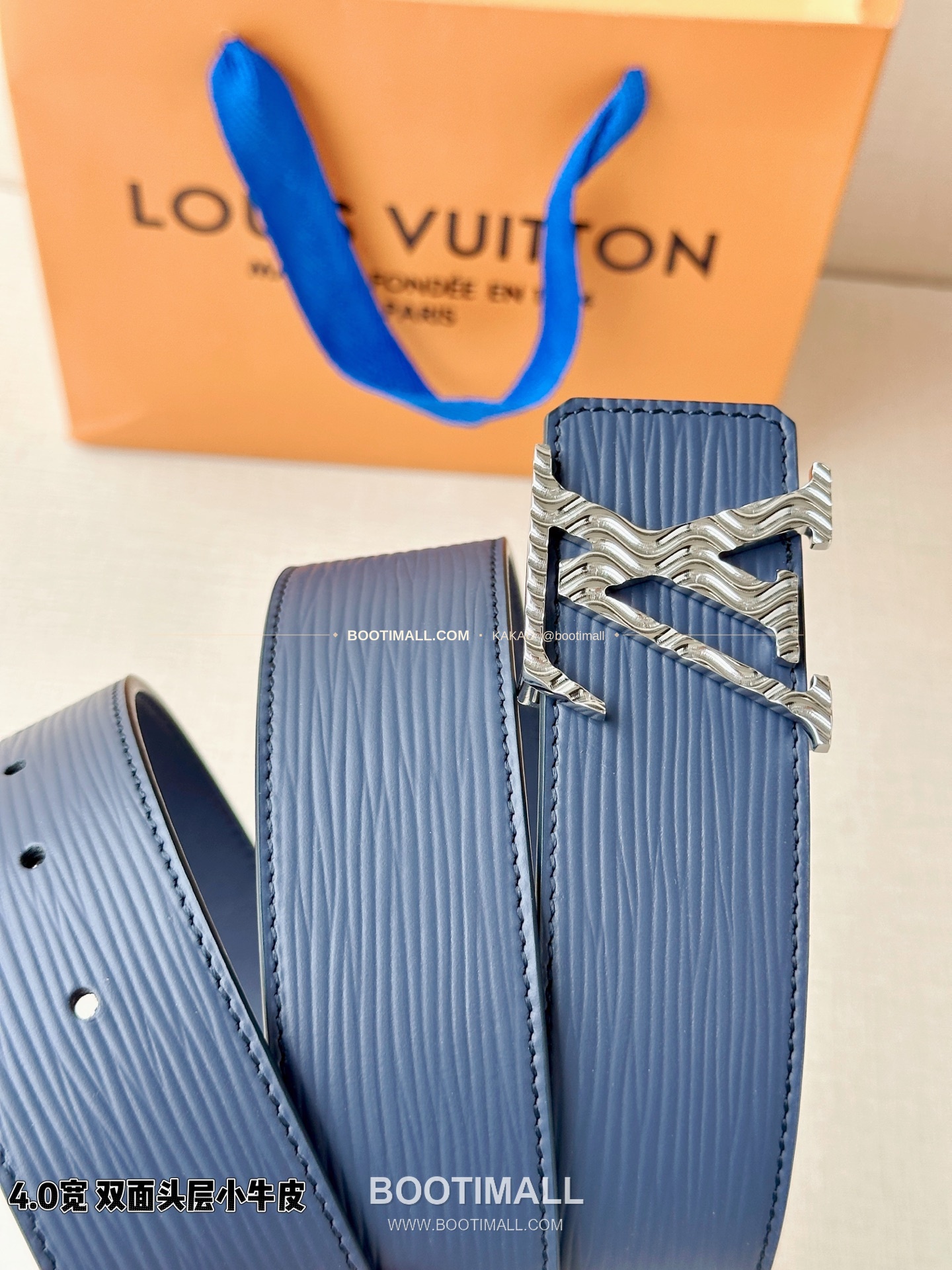 루이비통 LV 에피 카프스킨 이니셜 리버서블 벨트 Louis Vuitton LV Epi Calfskin Initiales Reversible Belt 4cm 5